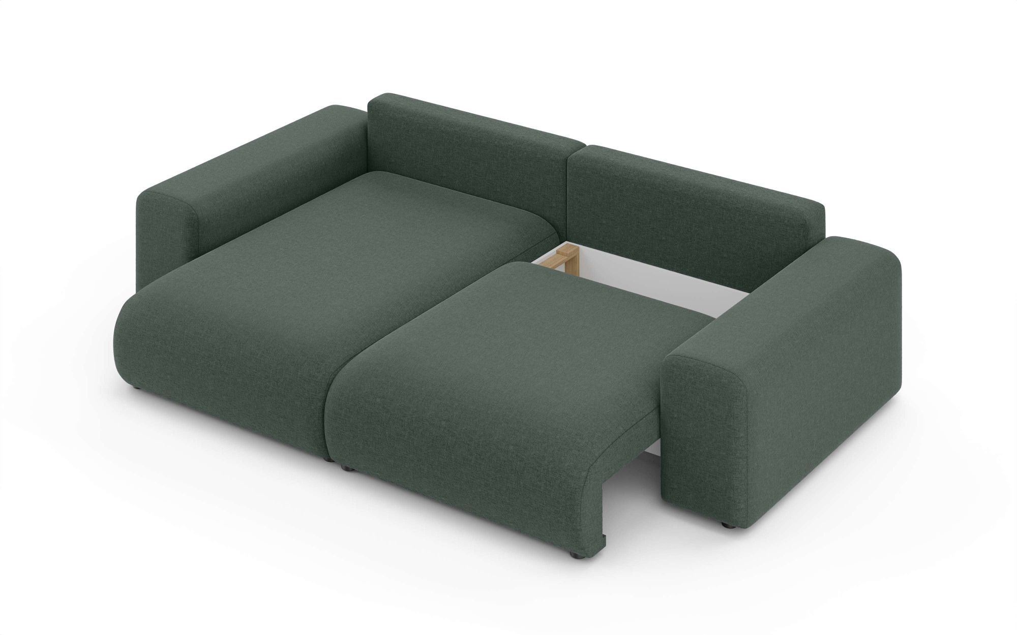 INOSIGN Ecksofa »LAKESIDE mit Bettfunktion und Bettkasten, B/T/H 257/166/84 cm«, L-Form, Recamiere beidseitig montierbar, Wellenunterfederung