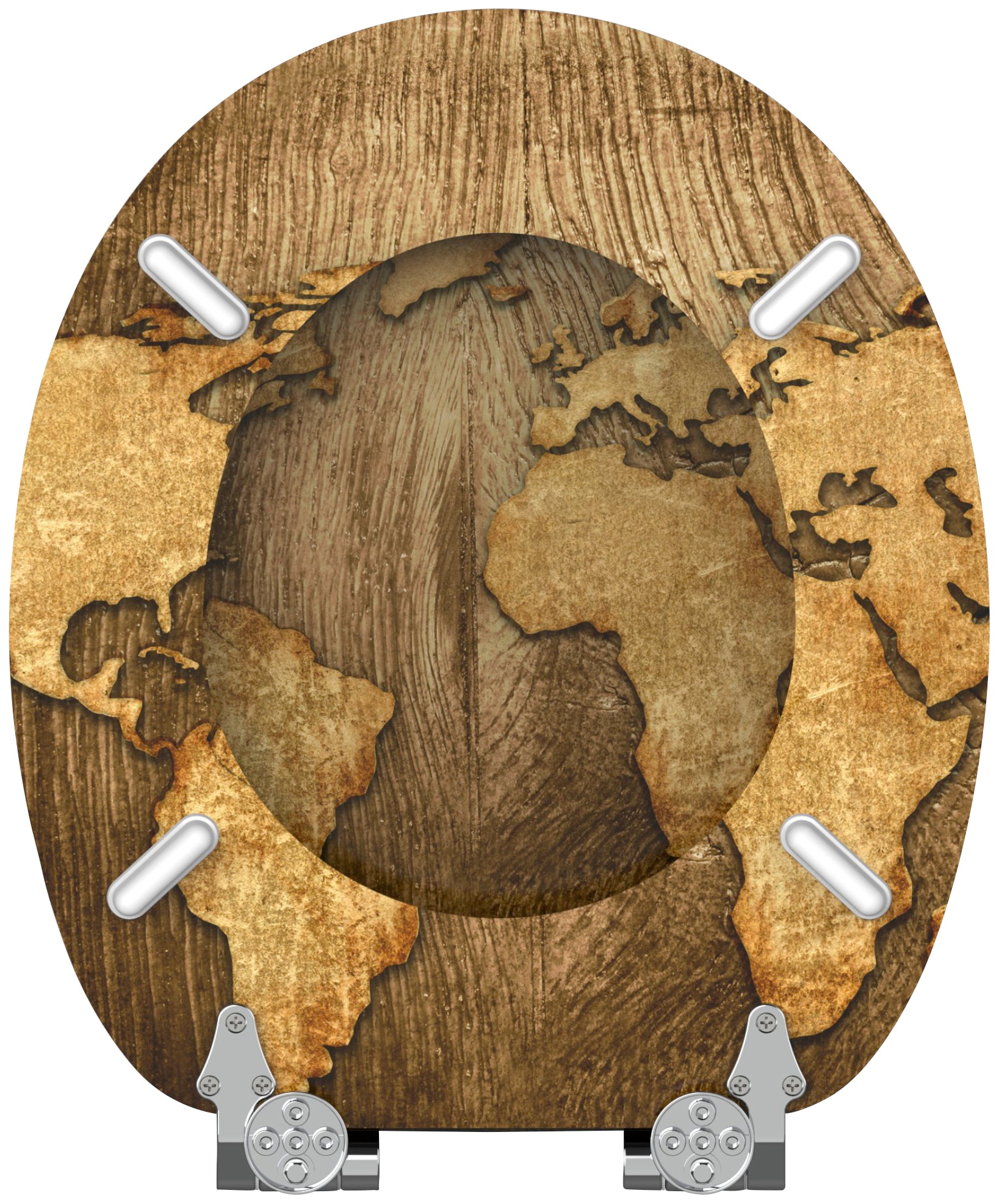 Sanilo WC-Sitz »World Map« mit Absenkautomatik