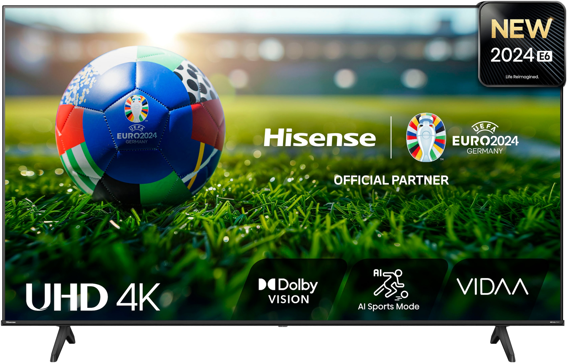 Hisense LED-Fernseher »55E6NT«, 4K Ultra HD, Smart-TV, 4K UHD