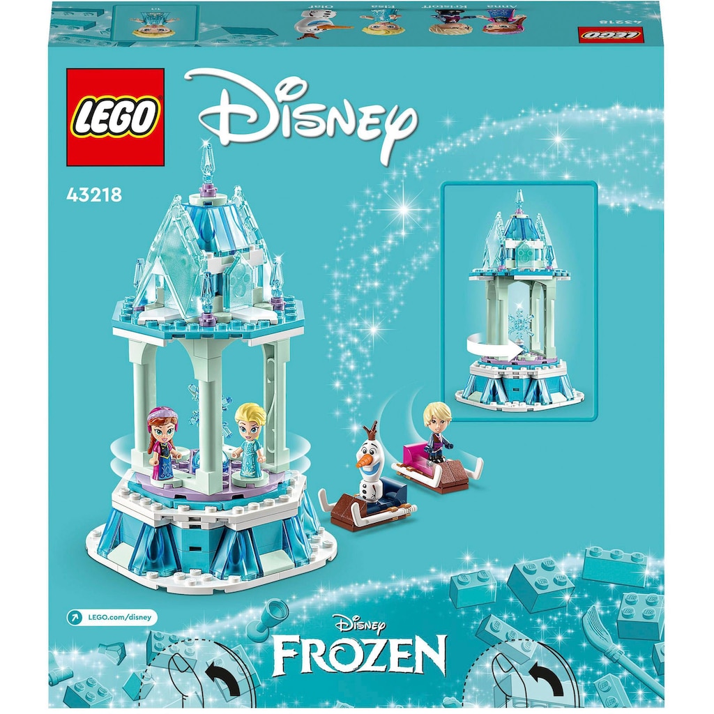 LEGO® Konstruktionsspielsteine »Annas und Elsas magisches Karussell (43218), LEGO® Disney Princess«, (175 St.)