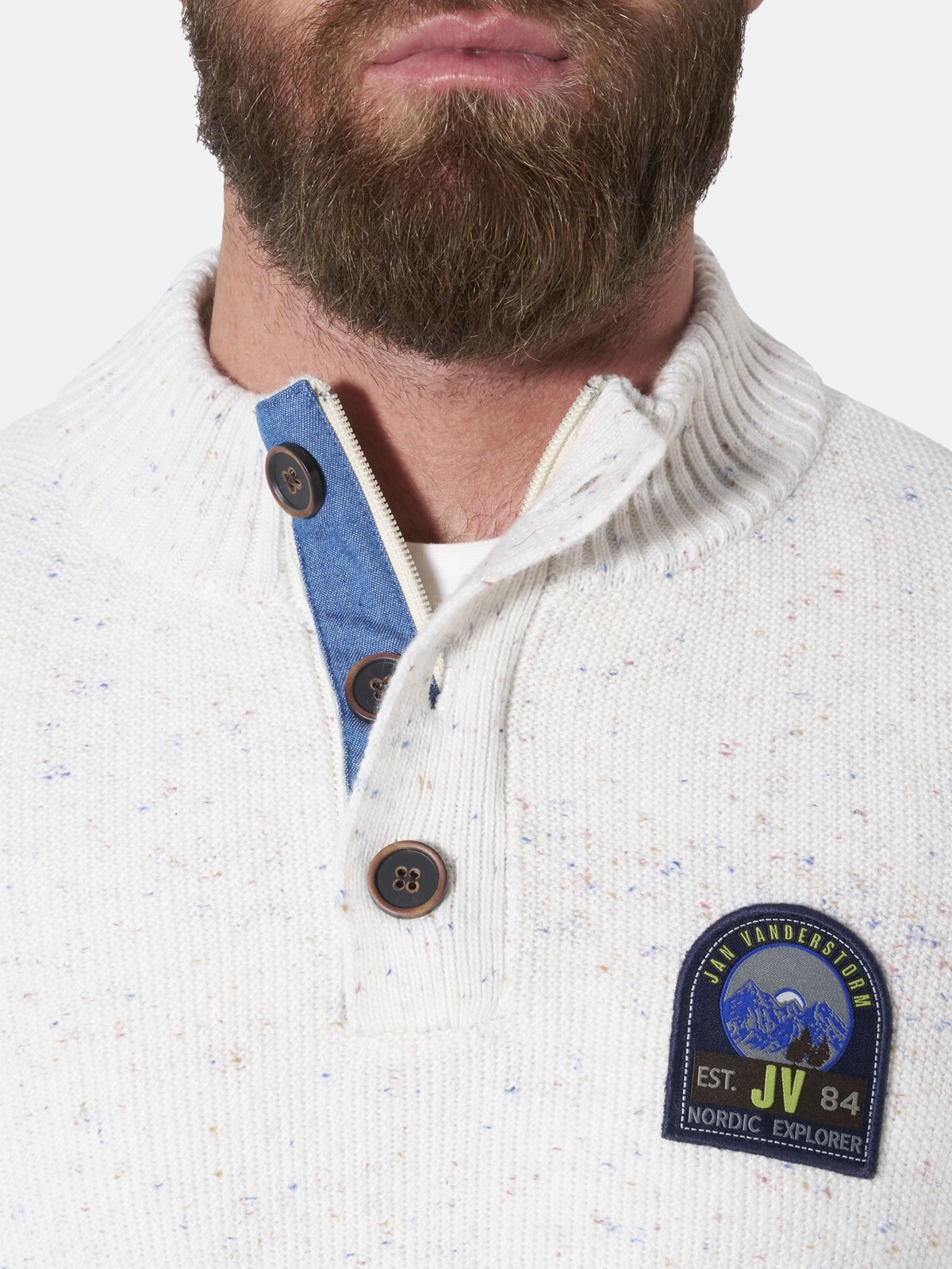 Jan Vanderstorm Stehkragenpullover »Pullover JONKI«