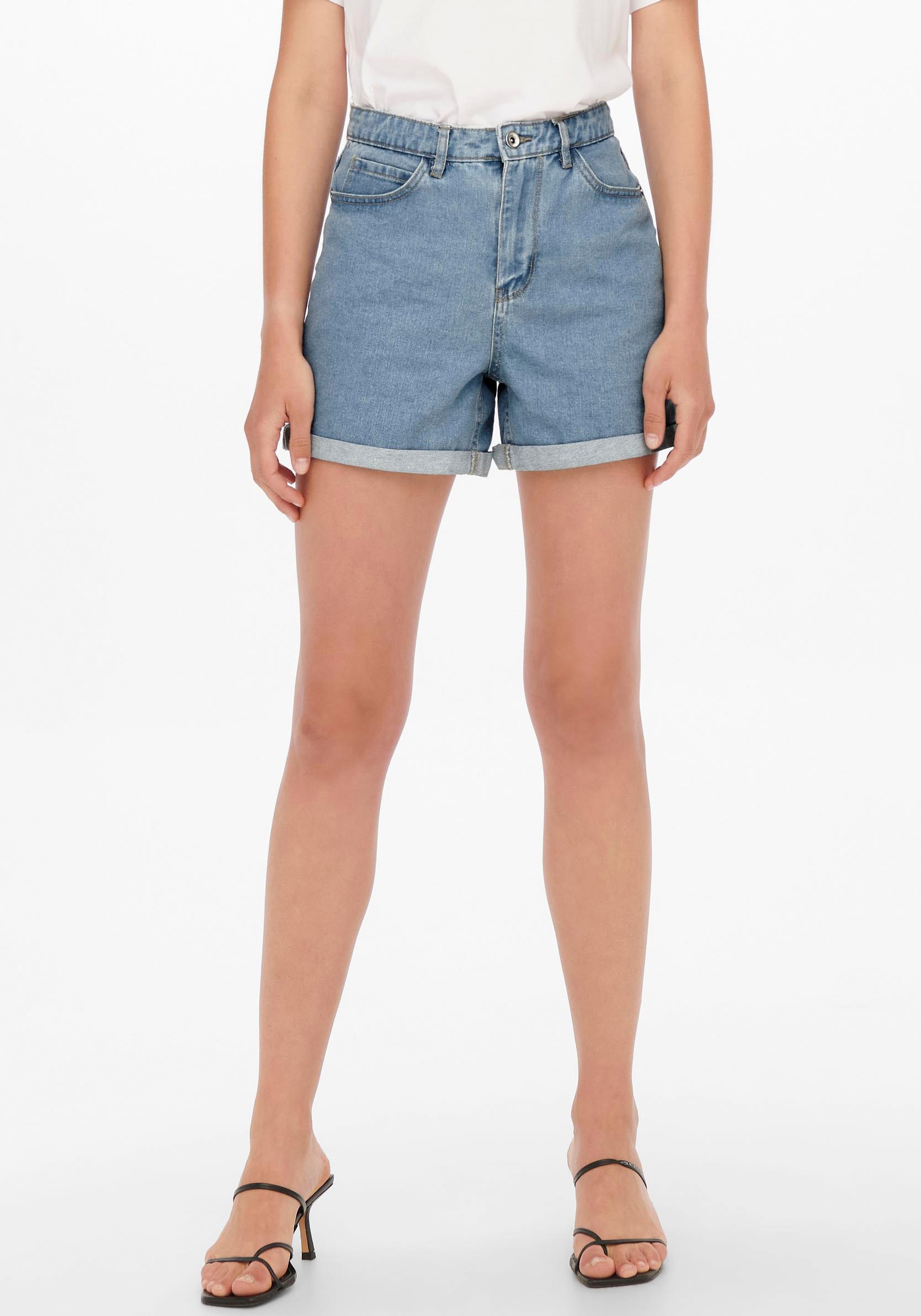 ONLY Jeansshorts bei SHORTS DNM ♕ MOM »ONLVEGA NOOS« HW
