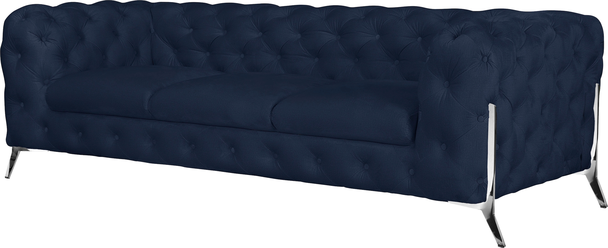 Home affaire Chesterfield-Sofa »Amaury« aufwändige Knopfheftung, moderne Chesterfield Optik, Fußfarbe wählbar
