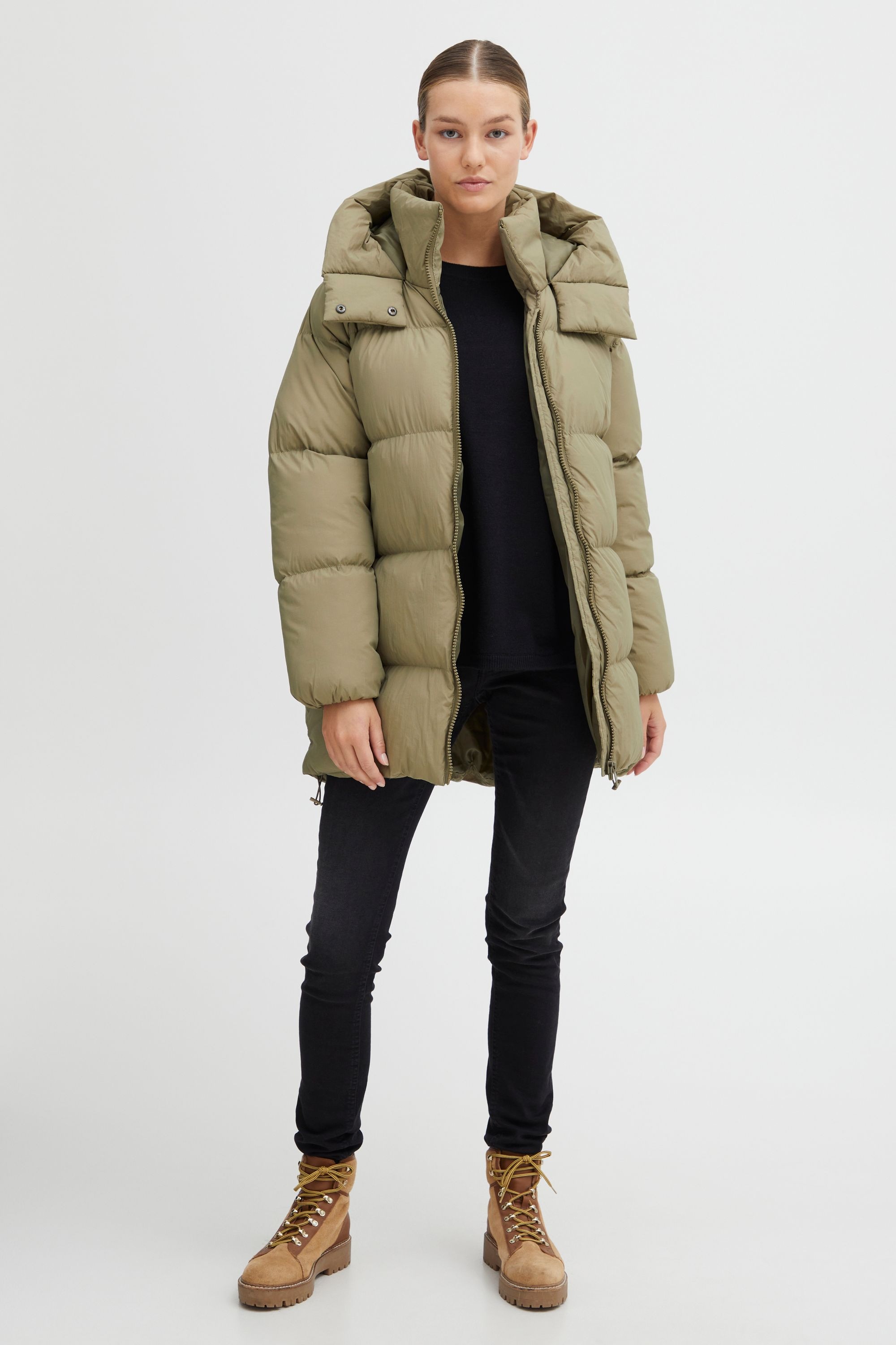 OXMO Steppjacke »Steppjacke OXEllie«, mit Kapuze