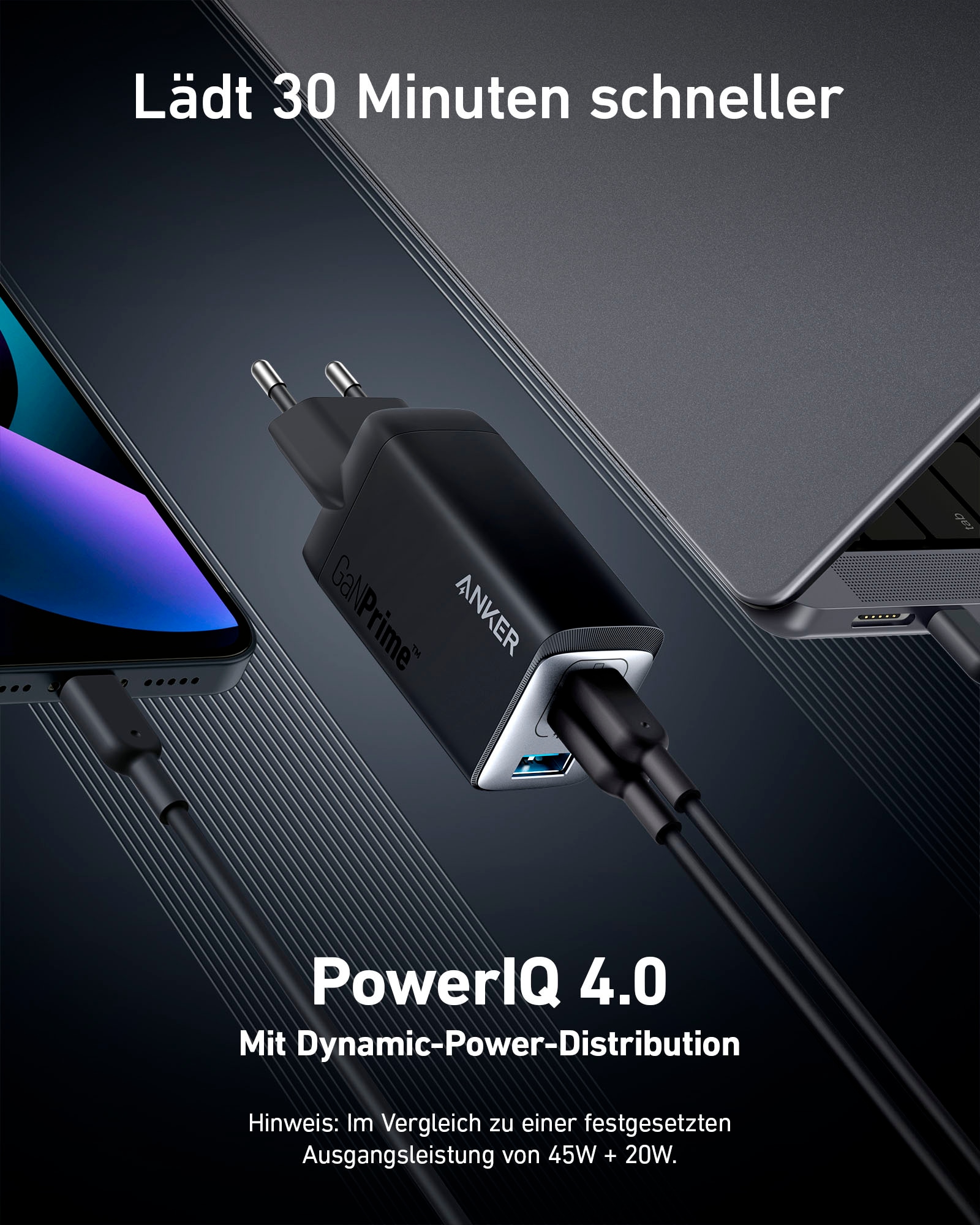 Anker Smartphone-Ladegerät »735 Charger (GaNPrime 65W)«