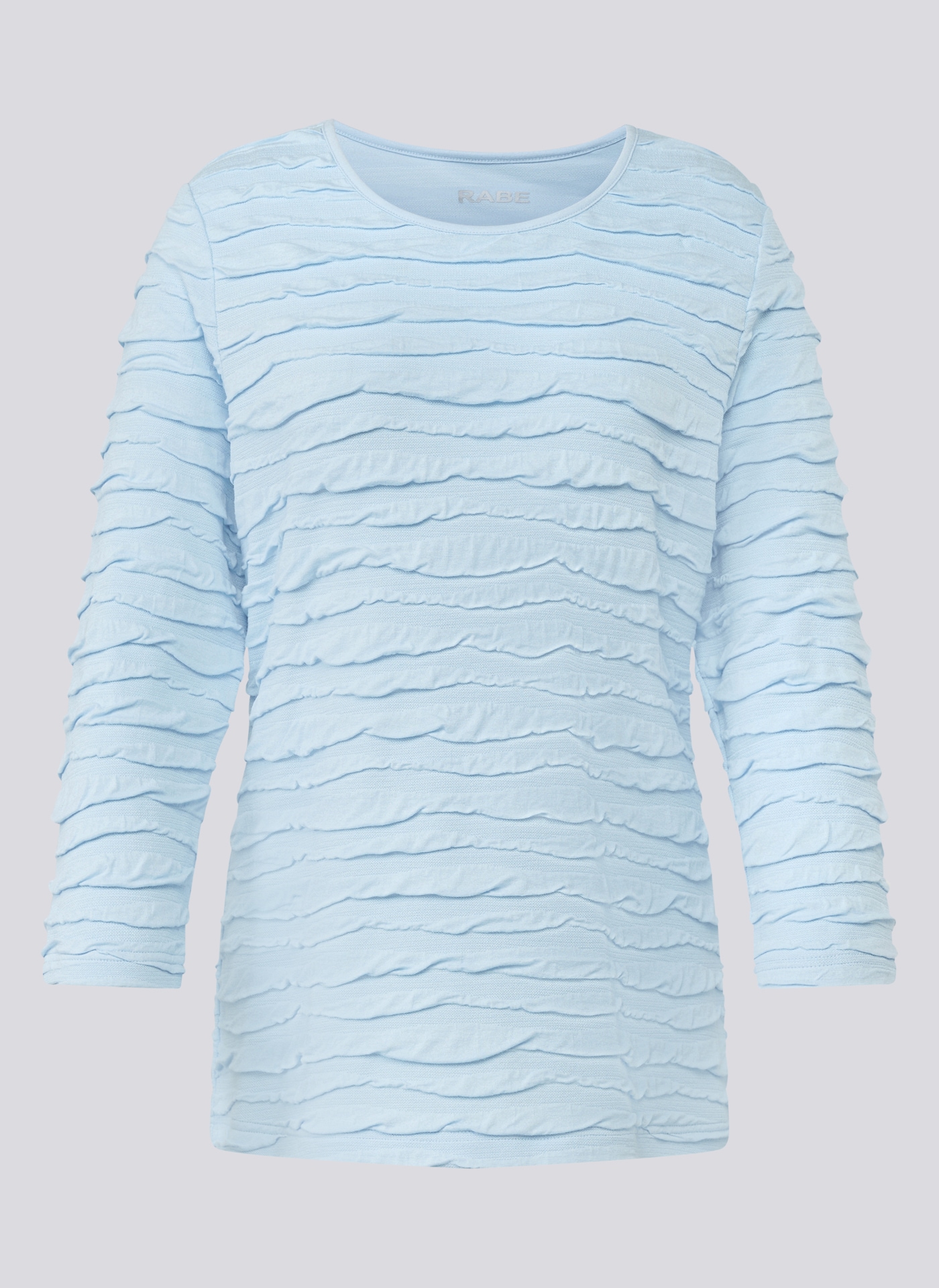 Rabe Langarmshirt, mit Strukturmuster