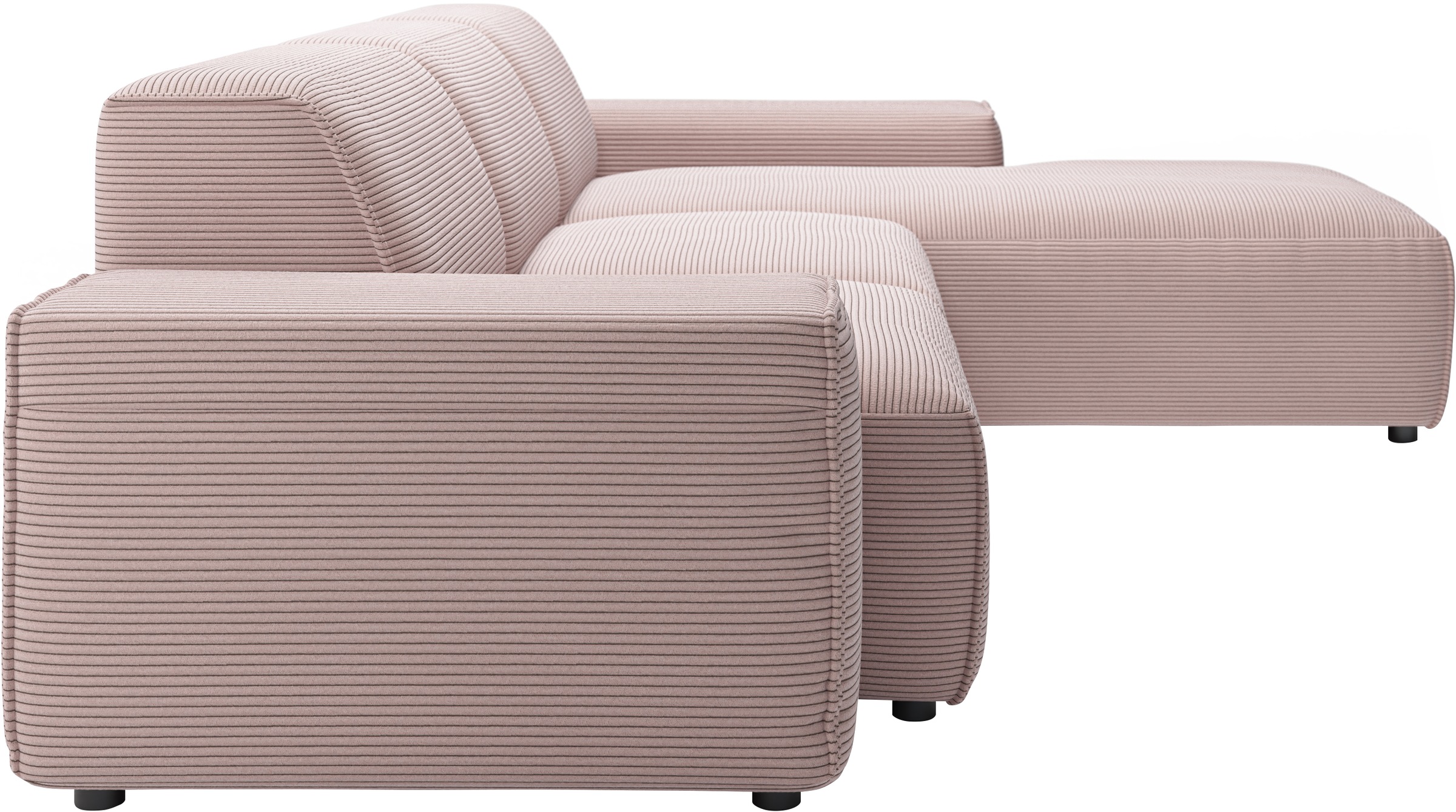 andas Ecksofa »Glimminge L-Form auch in Breitcord, Feincord + Easy care-Bezug,«, Breite 264, Zierkissen
