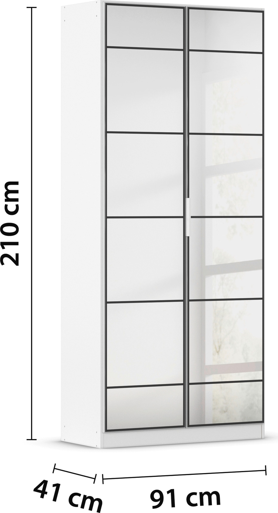 rauch Kleiderschrank »Garderobenschrank Schrank Mehrzweckschrank Schlafzimmer Ankleide ACERO« in moderner Loft-Optik mit vielen Einlegeböden MADE IN GERMANY