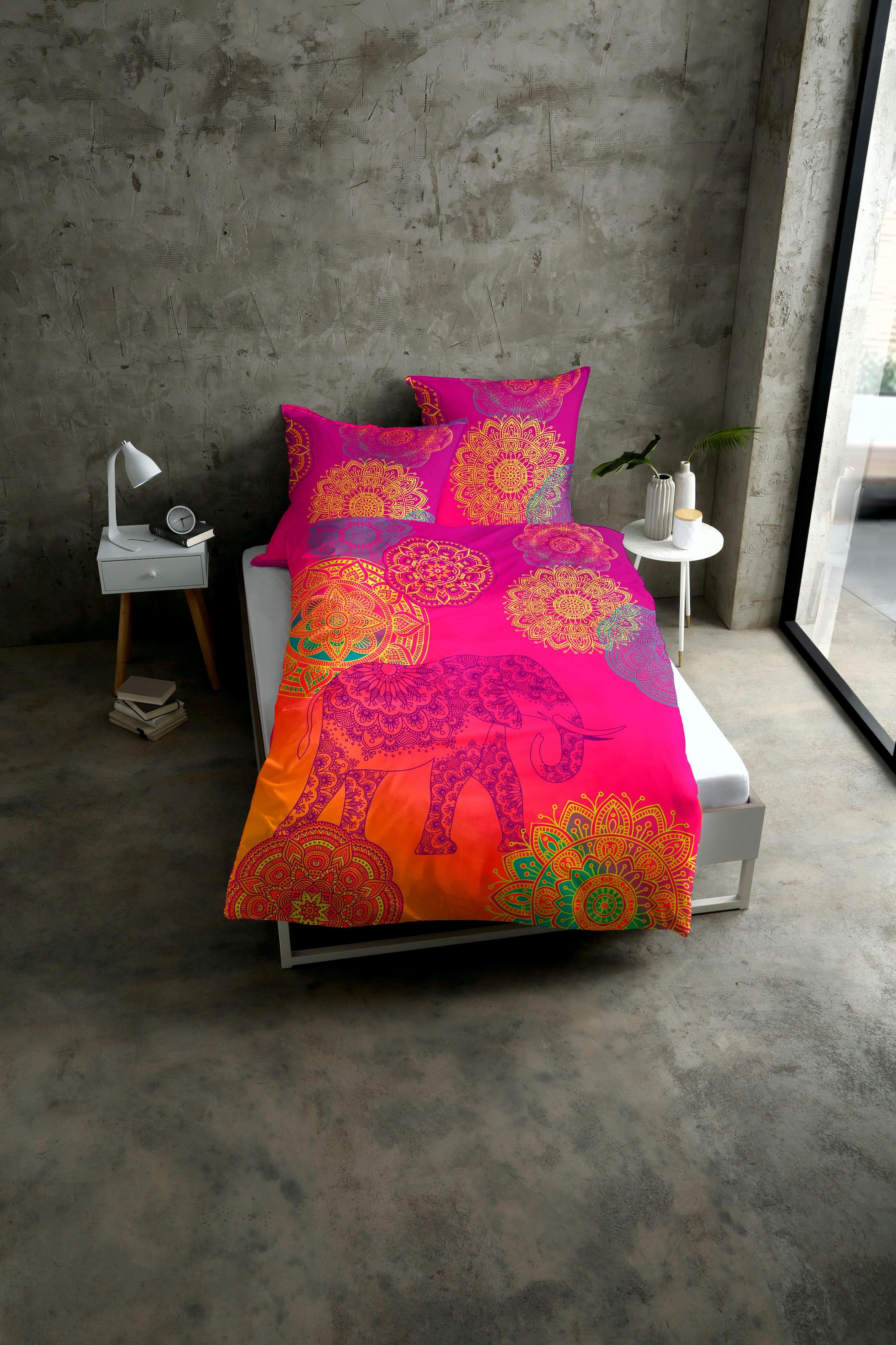 sister s. Bettwäsche »Noida« 2 Stk. mit farbenfrohen Mandalas