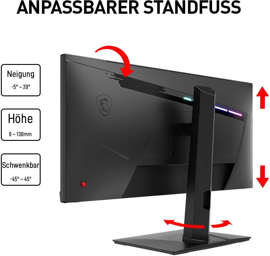 MSI Gaming-Monitor »Optix MAG301RF«, 75 cm/29,5 Zoll, 2560 x 1080 px, WFHD, 1 ms Reaktionszeit, 200 Hz, 3 Jahre Herstellergarantie, höhenverstellbar, USB-C