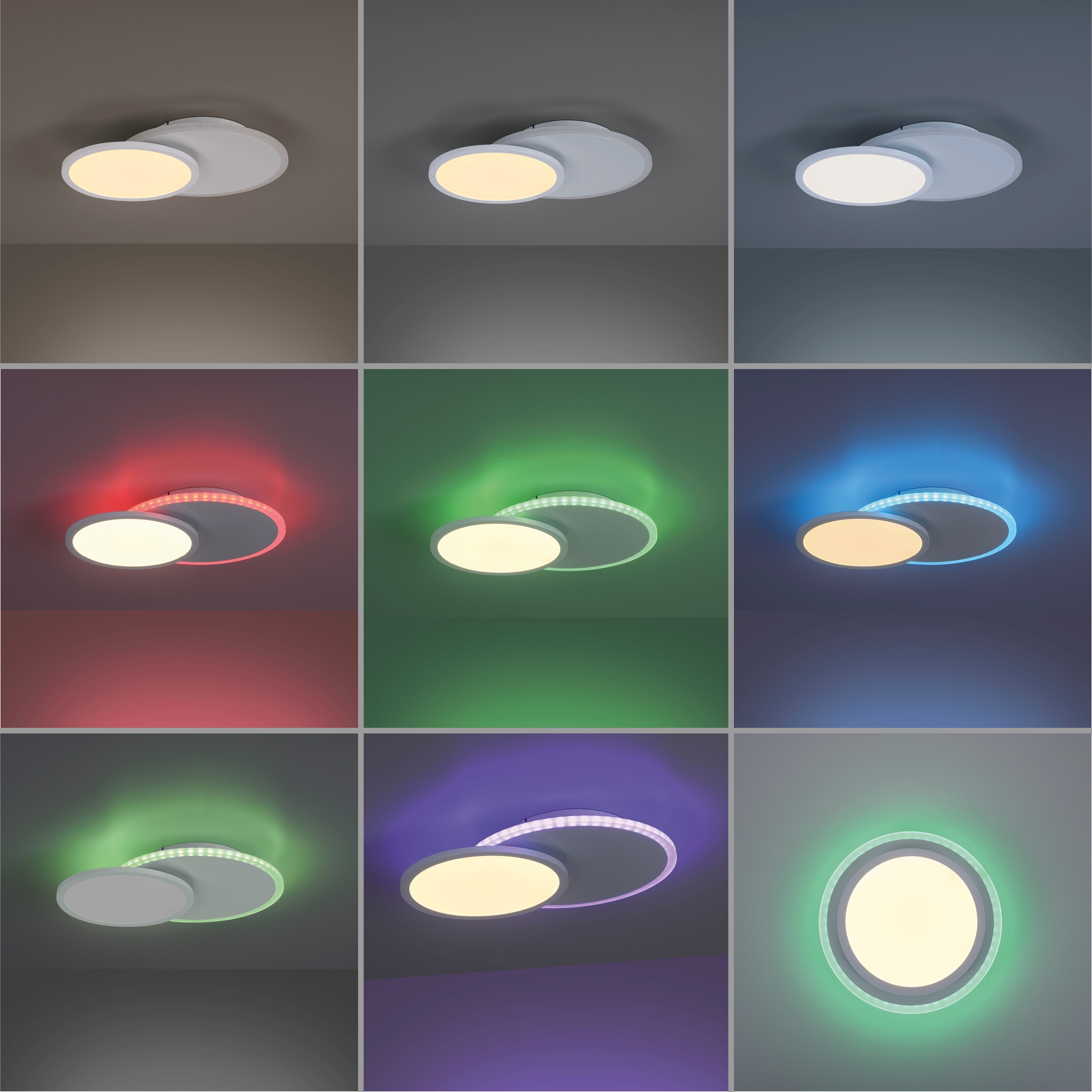 Leuchten Direkt Deckenleuchte »ARENDA«, dimmbar über 3 | CCT 2 flammig-flammig, XXL white, LED, RGB, tunable mit Jahren Garantie kaufen - online Fernbedienung