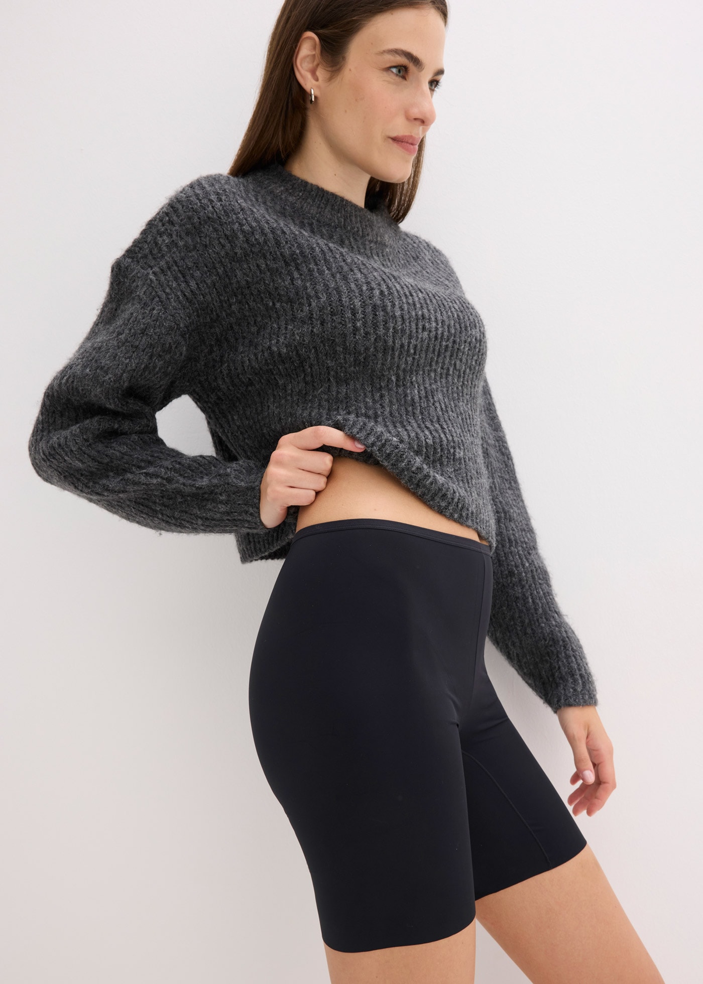 bonprix Radlerhose  aus Polyamid und Baumwolle, mit Gummizug-Verschluss