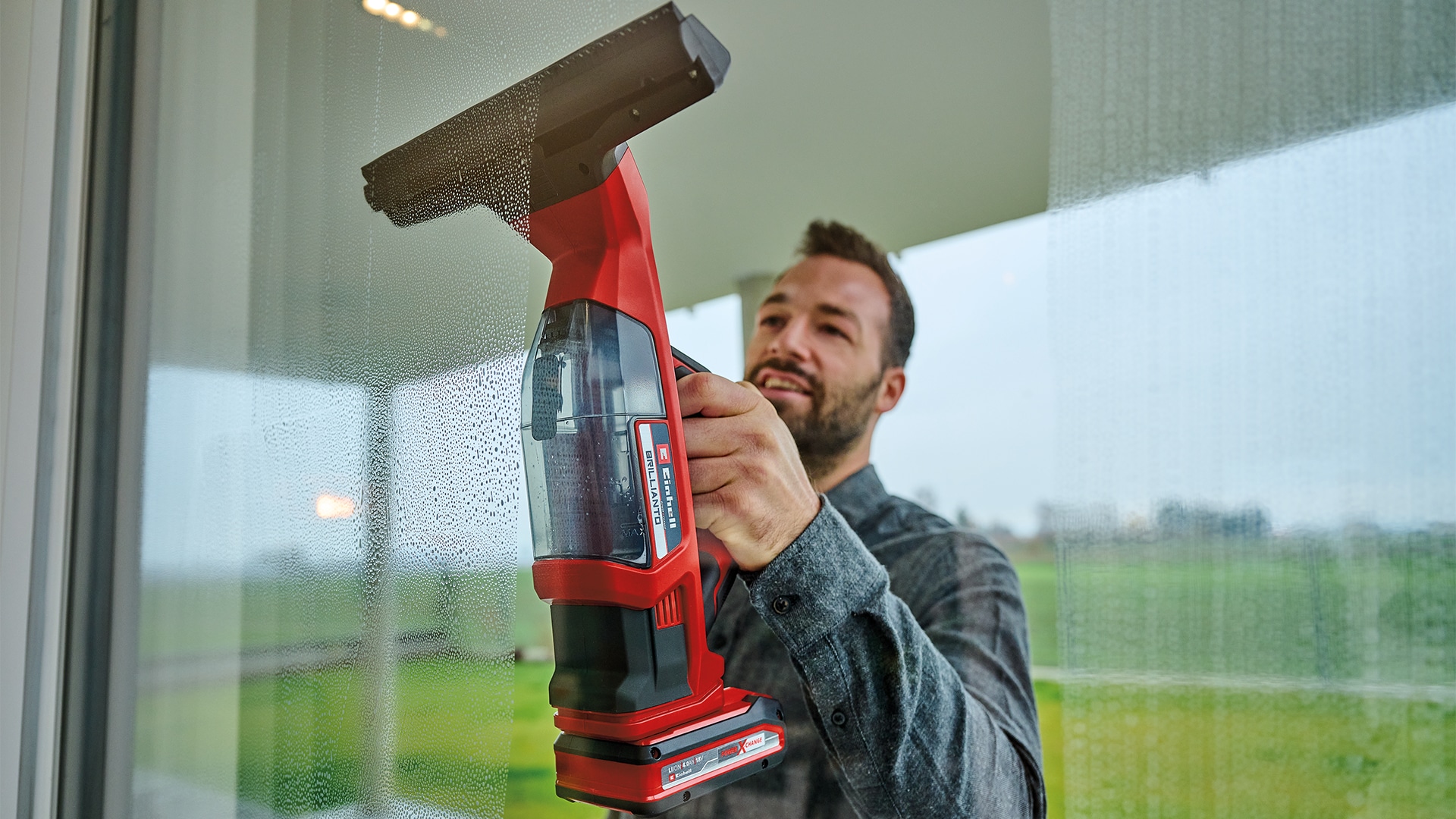 Einhell Akku-Fensterreiniger »»BRILLANTO - Set«  (1x2,5Ah)« mit Akku