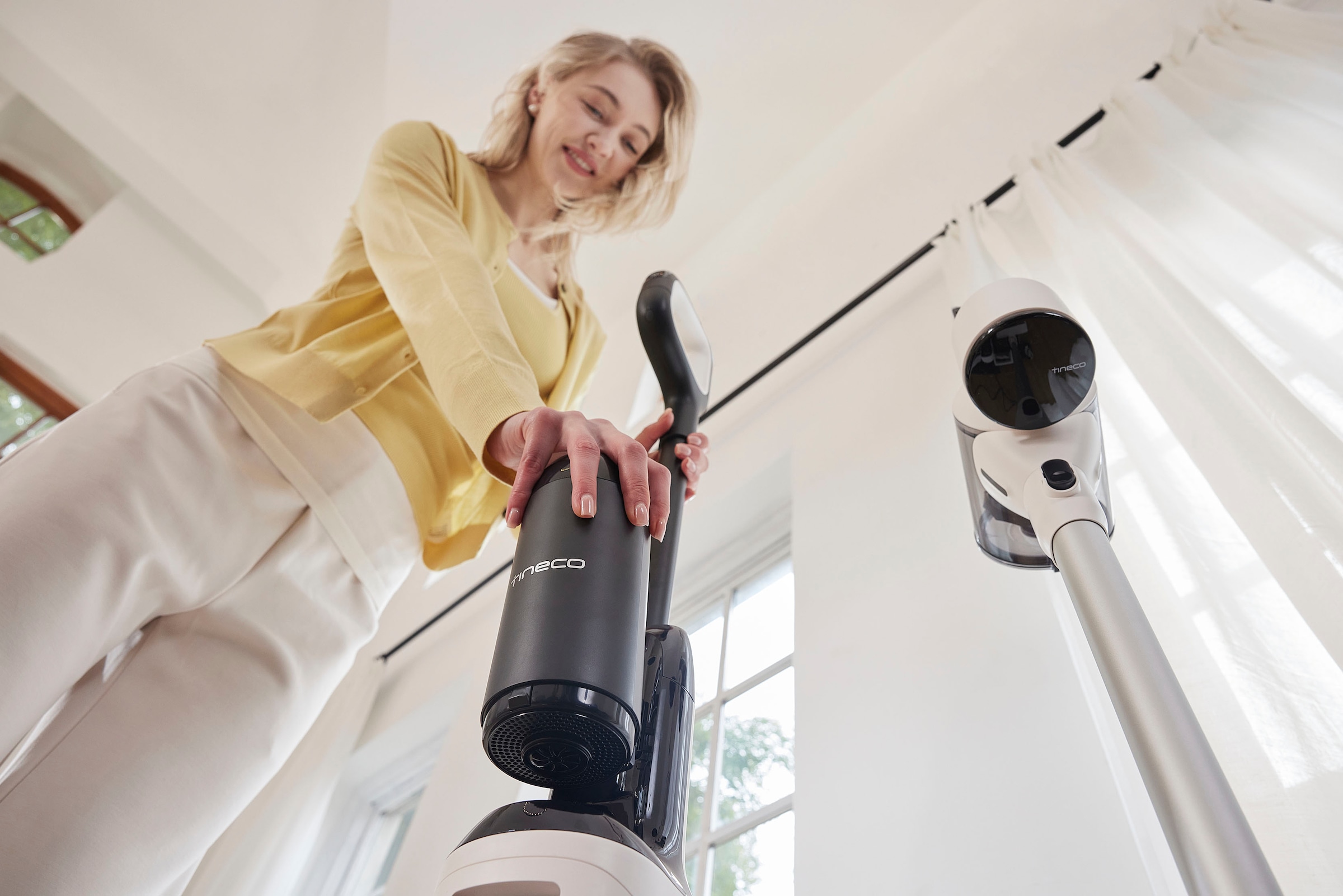 Tineco Nass-Trocken-Sauger »Floor One Switch S6 Stretch Plus mit 85°Grad Heißluft-Trocknung«, für Tierhaare & Allergiker, Selbstreinigung, Teppich & Hartboden