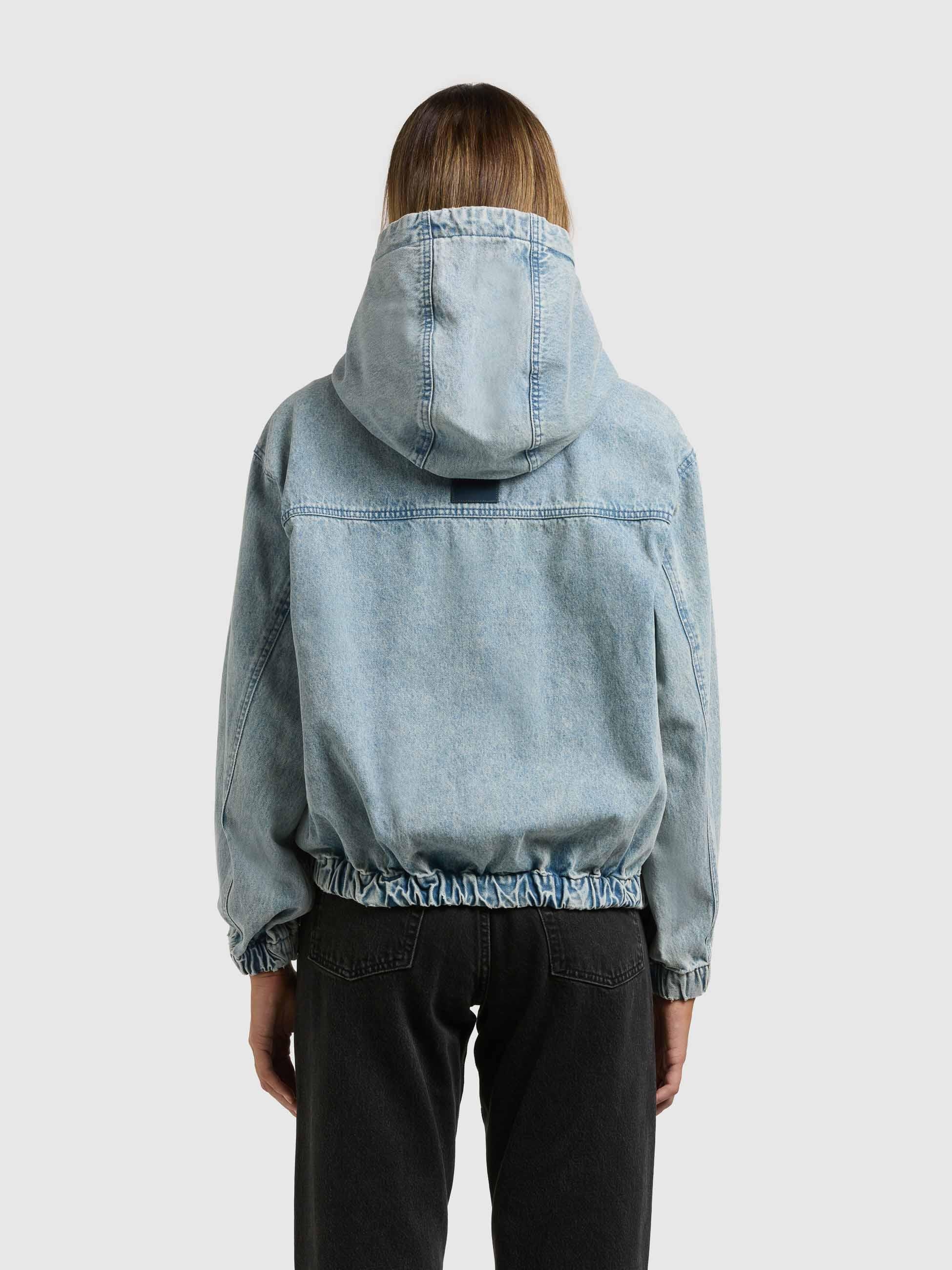 khujo Jeansjacke »Jeansjacke Gretel« mit Kapuze Modische Jacke in Jeans-Optik