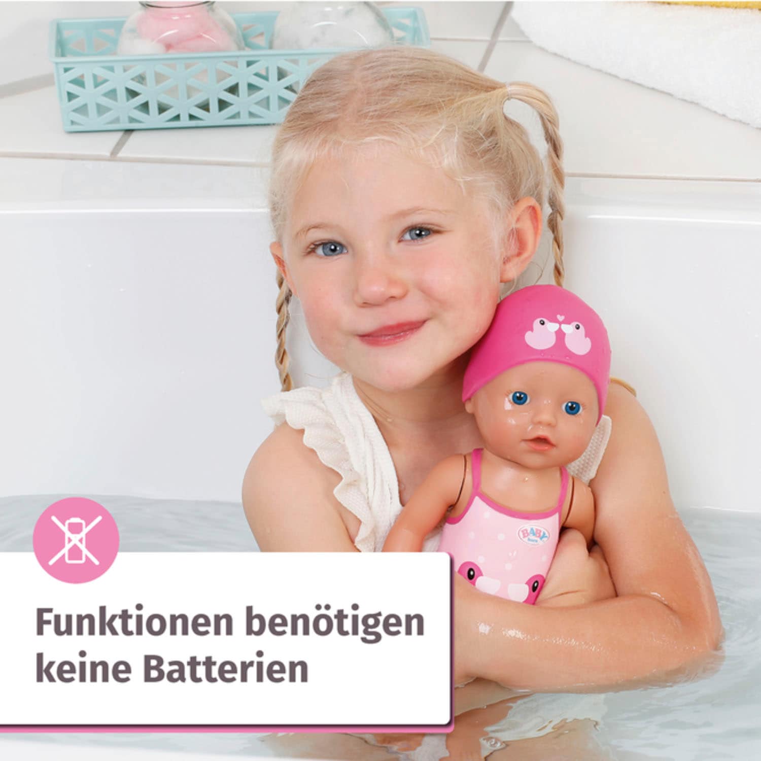 Baby Born Babypuppe »My First Swim Girl, 30 cm«, schwimmt Kraul und Schmetterling