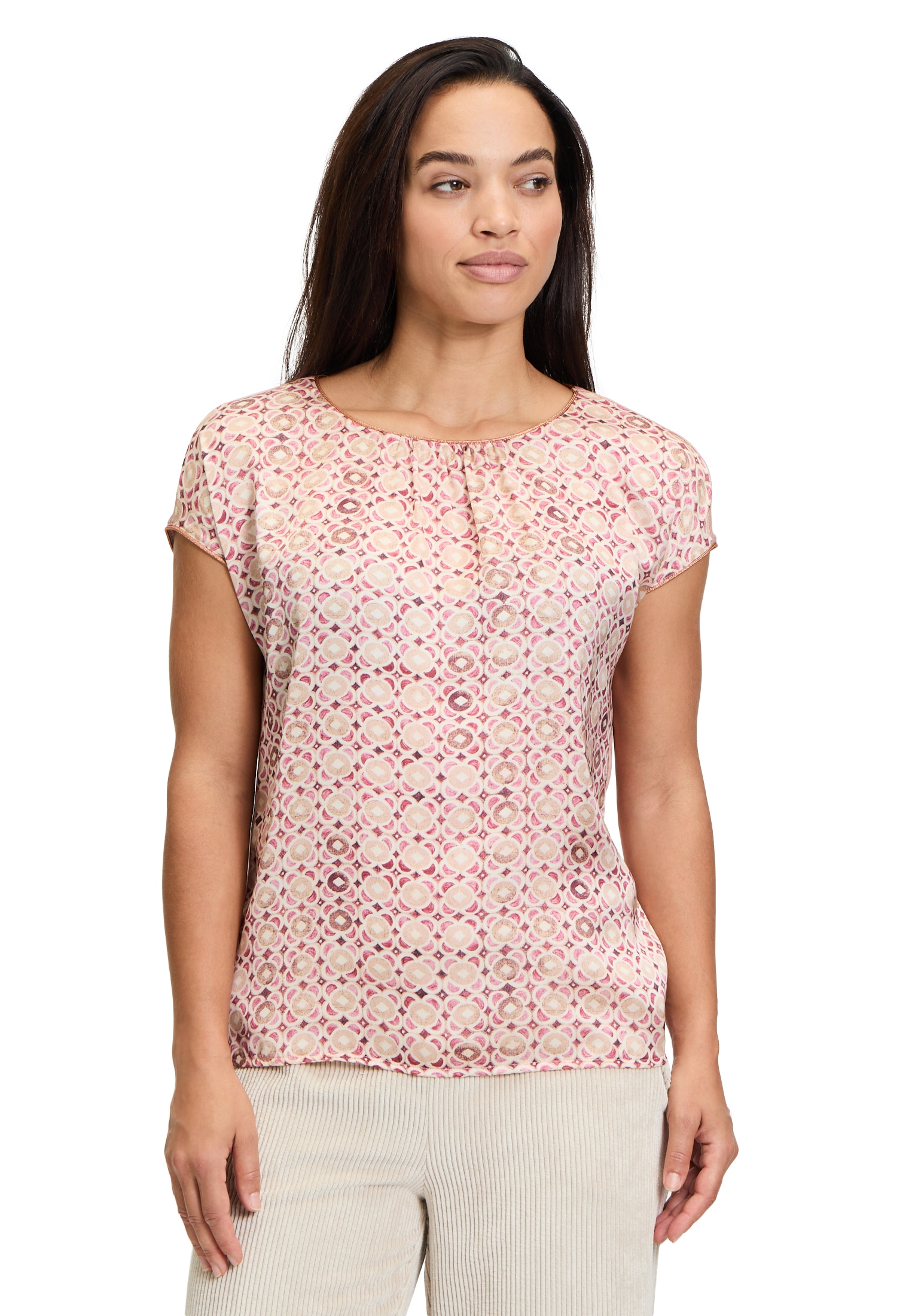 Cartoon Kurzarmshirt »Blusenshirt mit Print«