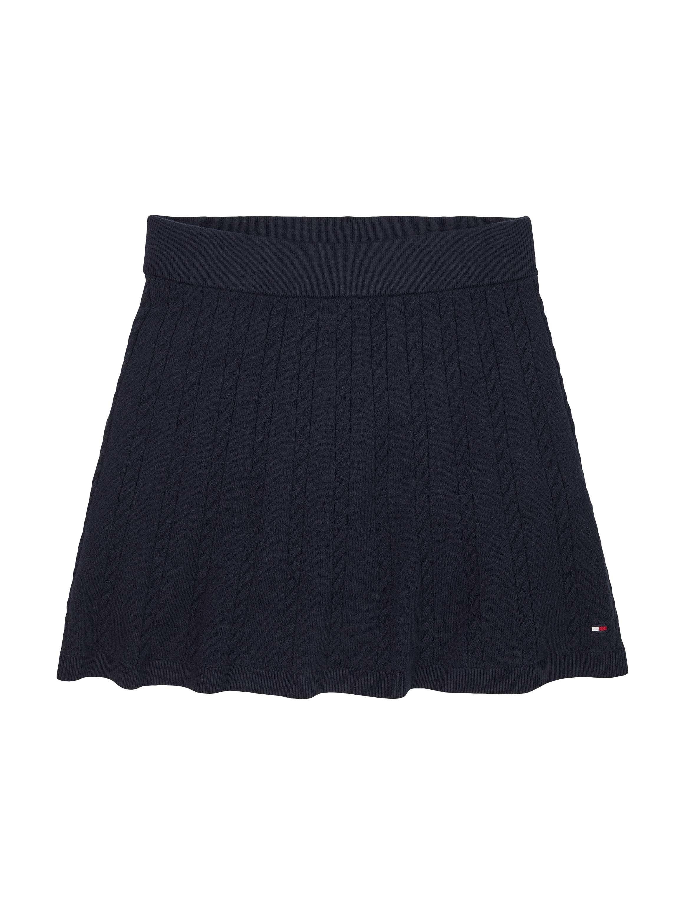 Tommy Hilfiger Strickrock »MINI CABLE SKIRT« mit kleinem Zopfmuster