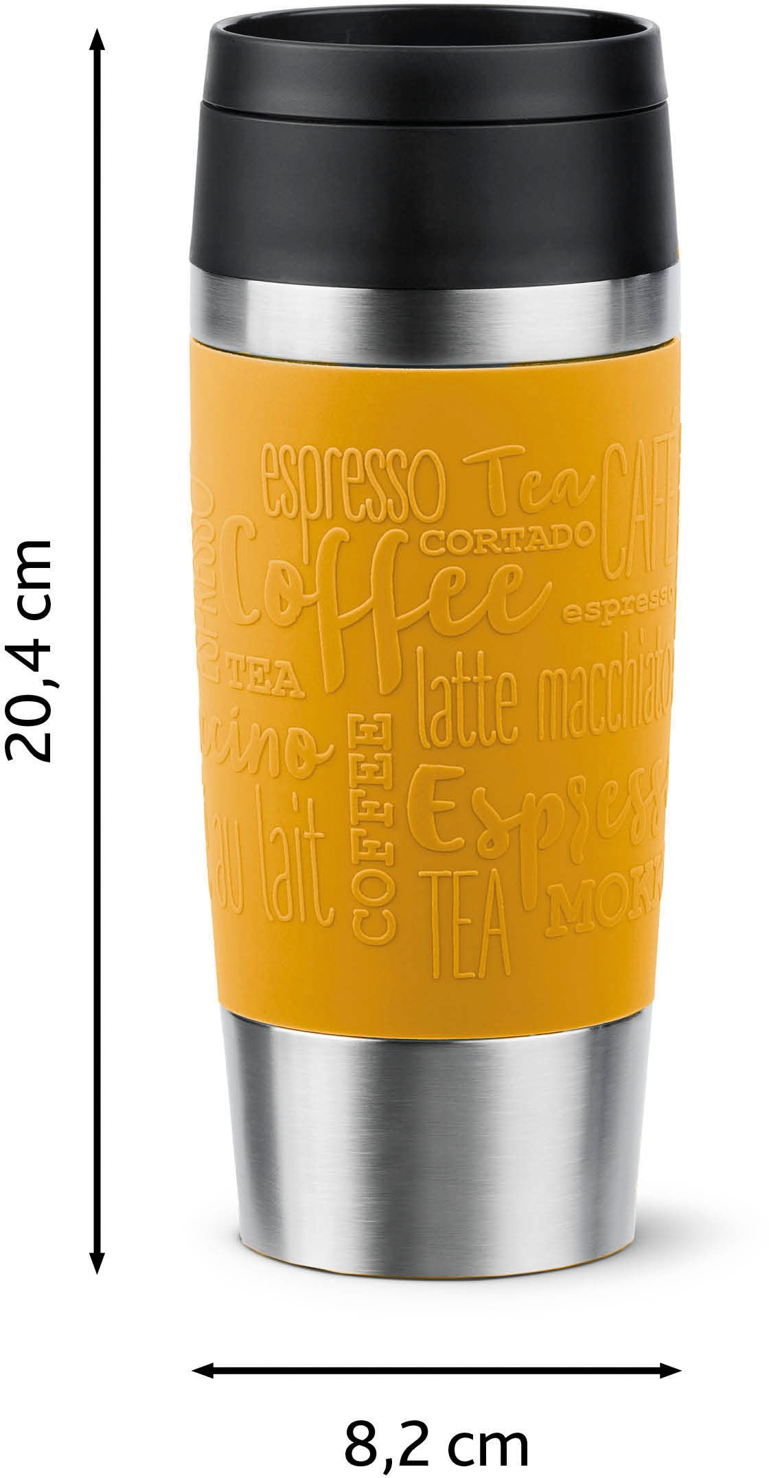 Emsa Thermobecher »Travel Mug Classic, mit 360°-Trinköffnung«, 4h heiß, 8h kalt - 360 ml / 6h heiß, 12h kalt - 500 ml, 100% dicht