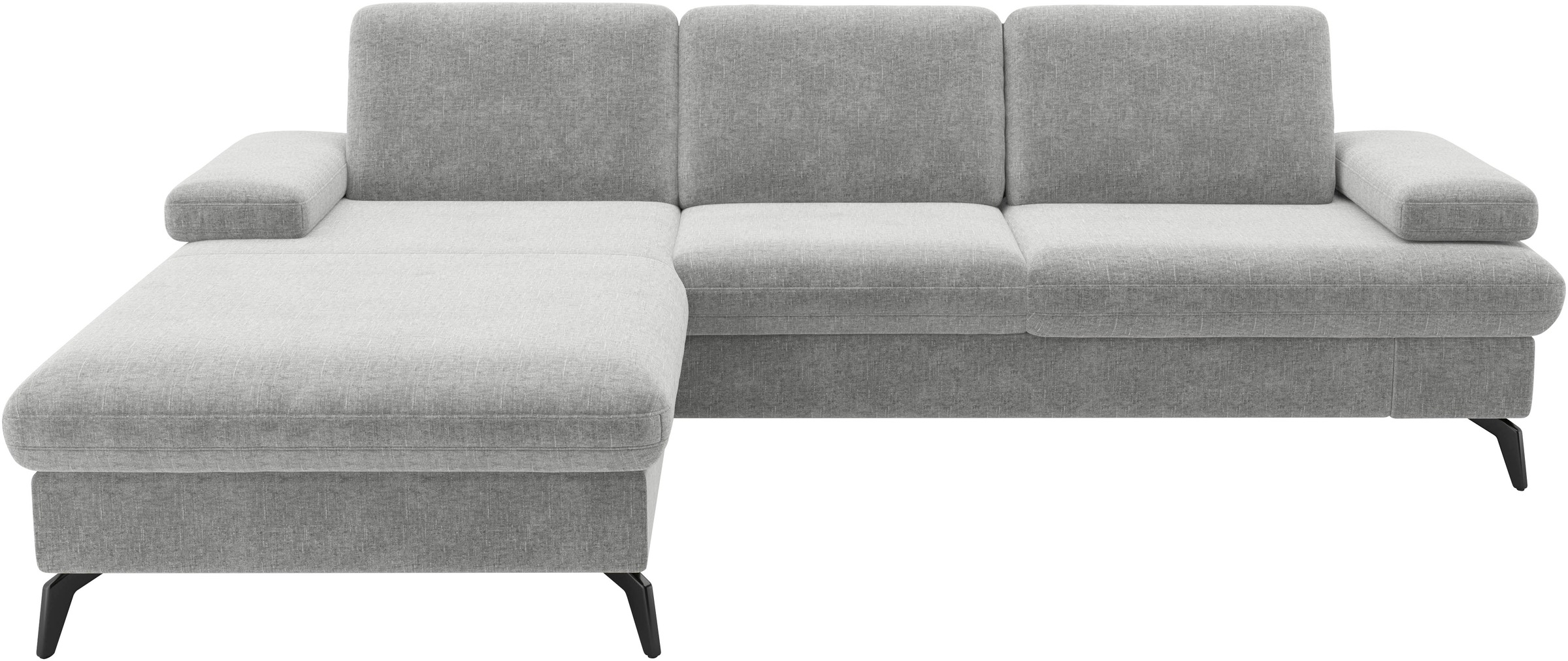 sit&more Ecksofa »Morris Jubi L-Form, B: 247 cm«, mit Armteilfunktion & 1 Zierkissen, optional Bettfunktion