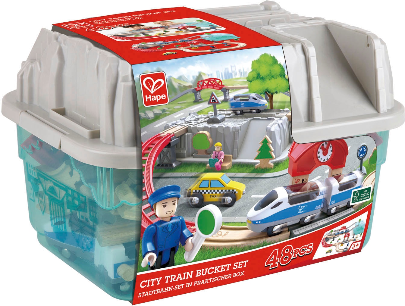 Hape Spielzeug-Eisenbahn »Stadtbahn«, (Set)