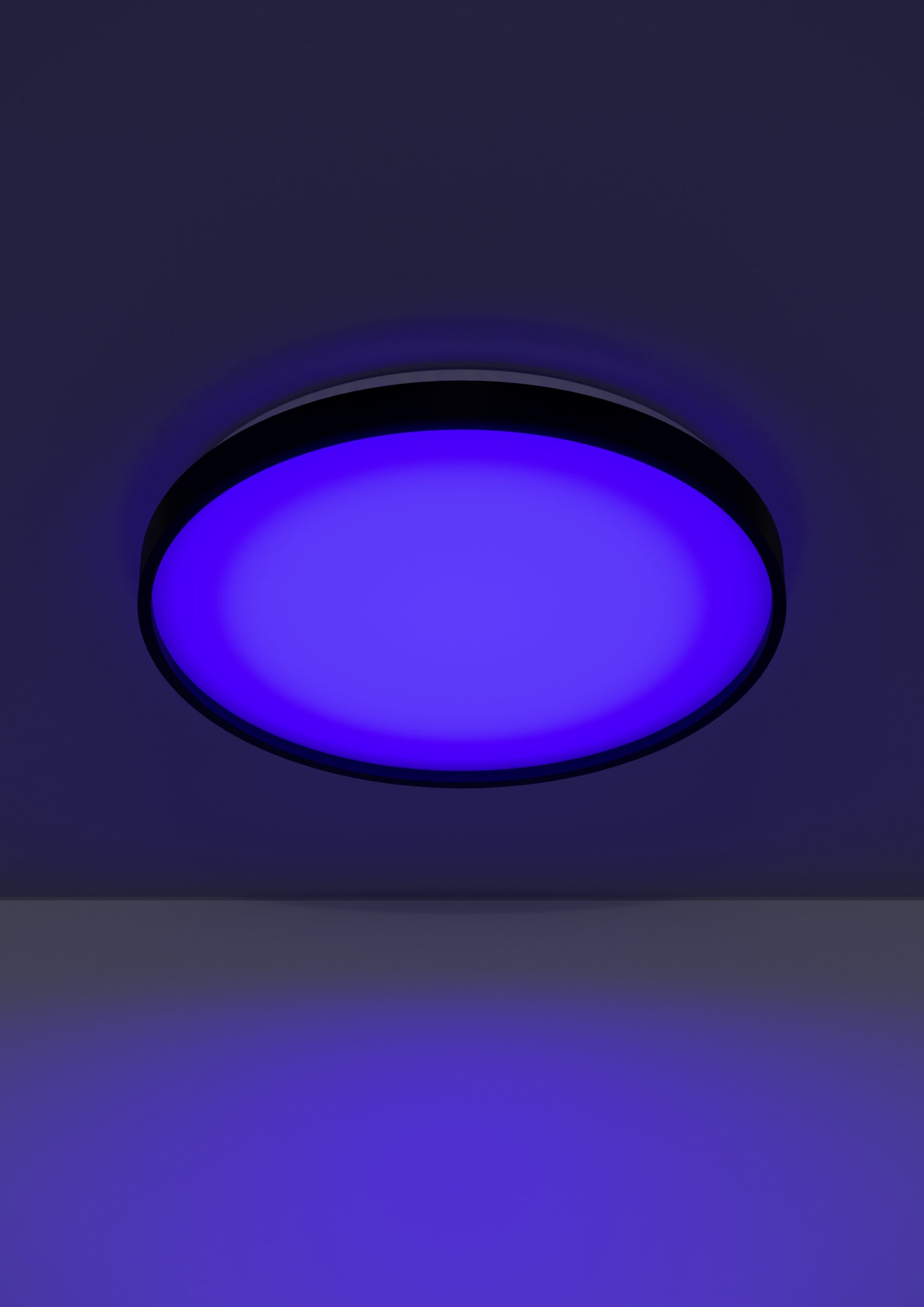 EGLO LED Deckenleuchte »MOZONCILLO-Z Deckenlampe, Disco-Modus, ZigBee 3.0, Wohnzimmerlampe« LED-Modul 1 Stk. RGB | warmweiß - kaltweiß Fernbedienung inkl., App / Sprachsteuerung Alexa, H: 6,5cm x D: 40 cm