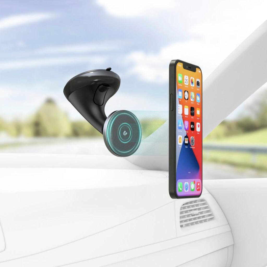 Hama Smartphone-Halterung »Handyhalterung Auto MagLock für Lüftung für MagSafe Magnethalter 360°«