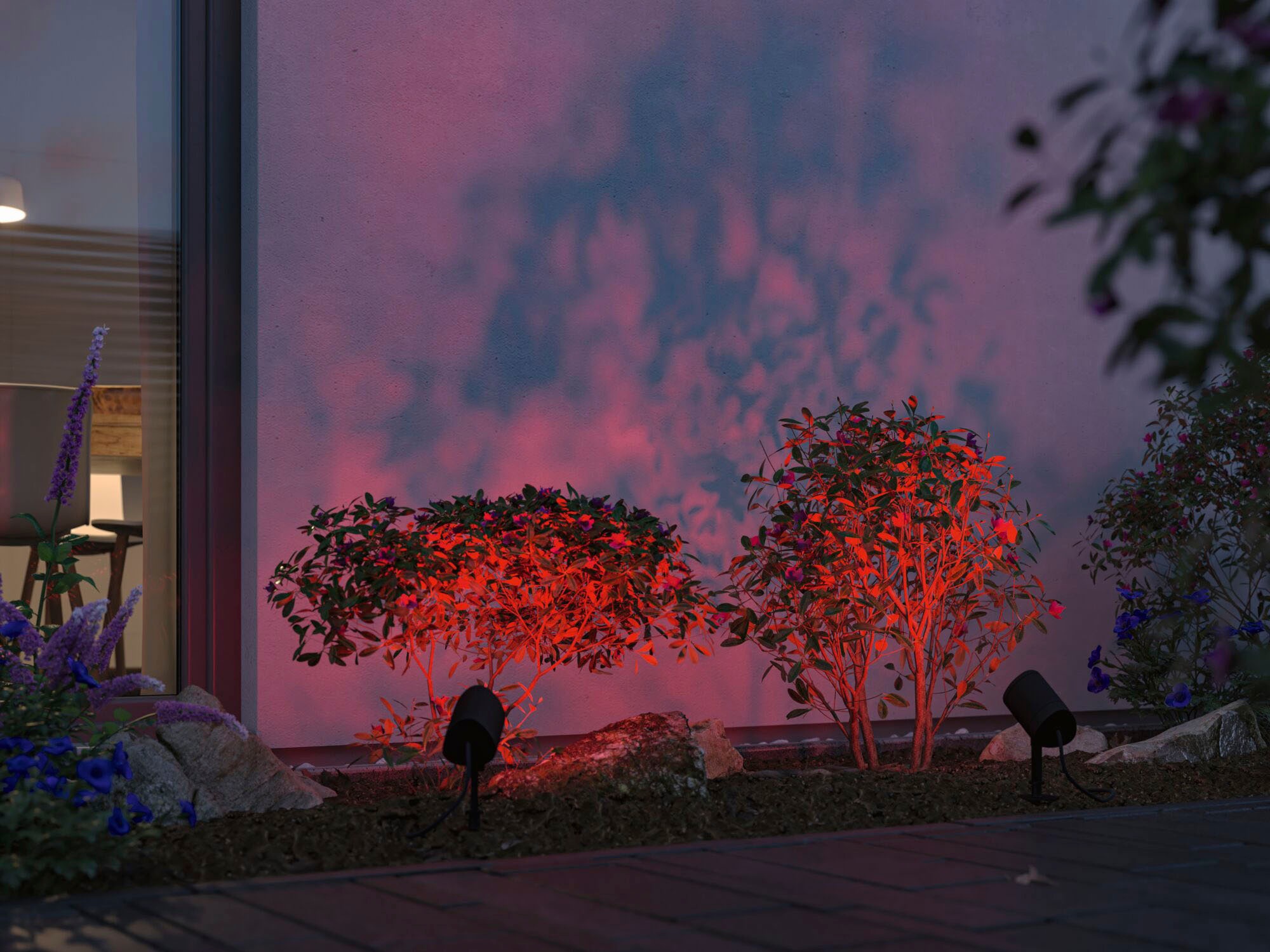 Paulmann LED Gartenstrahler »Plug & Shine Spot Shira«, 1 flammig, RGBW Zigbee 2000-6500K