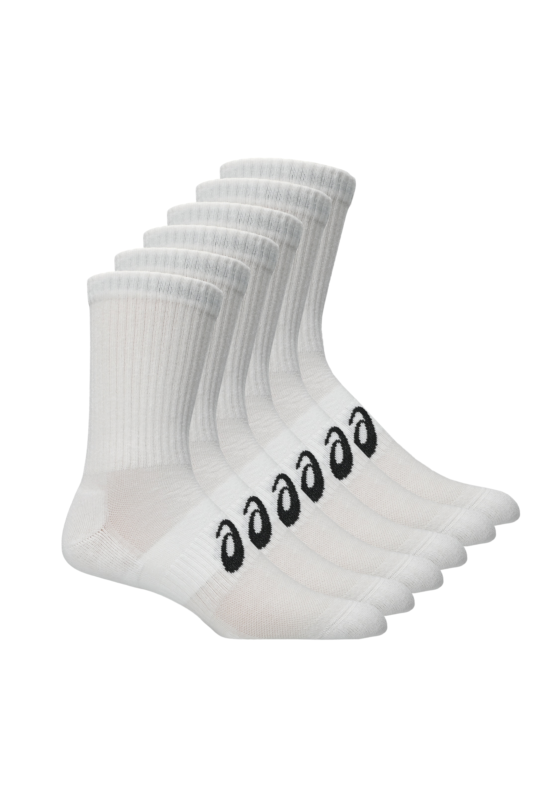 Asics Sportsocken »6 PACK CREW SOCK« für Fitness, mit Mesh-Knit-Gewebe, mit Dämpfung