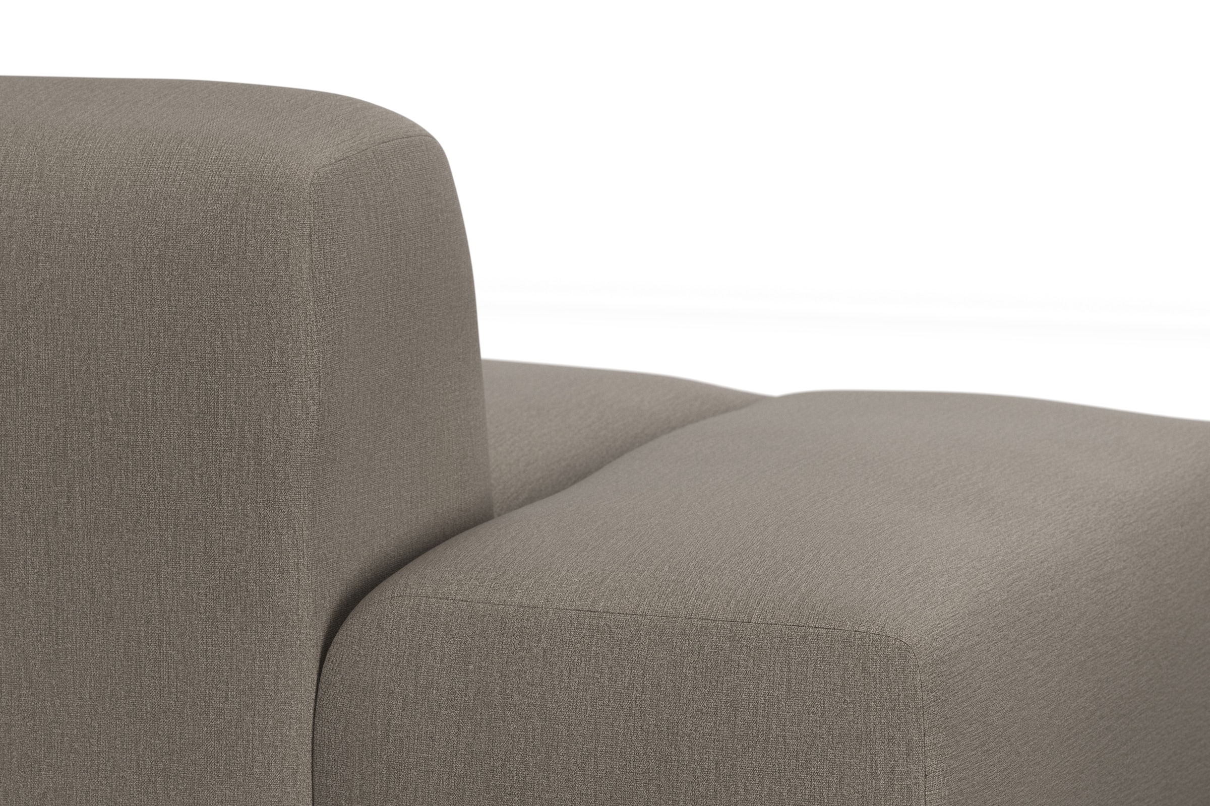 TRENDMANUFAKTUR Ecksofa Braga, aus 2 Teilen, moderner Cord-Stoff