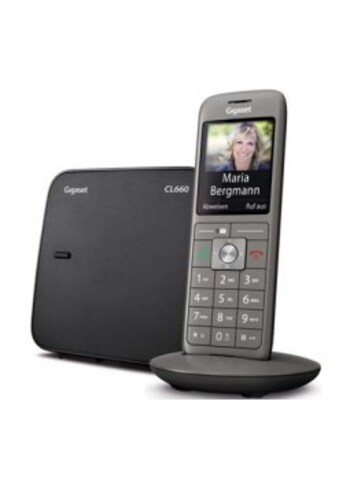 Gigaset Schnurloses DECT-Telefon »CL660«, (Mobilteile: 1), Weckfunktion, Freisprechen kaufen