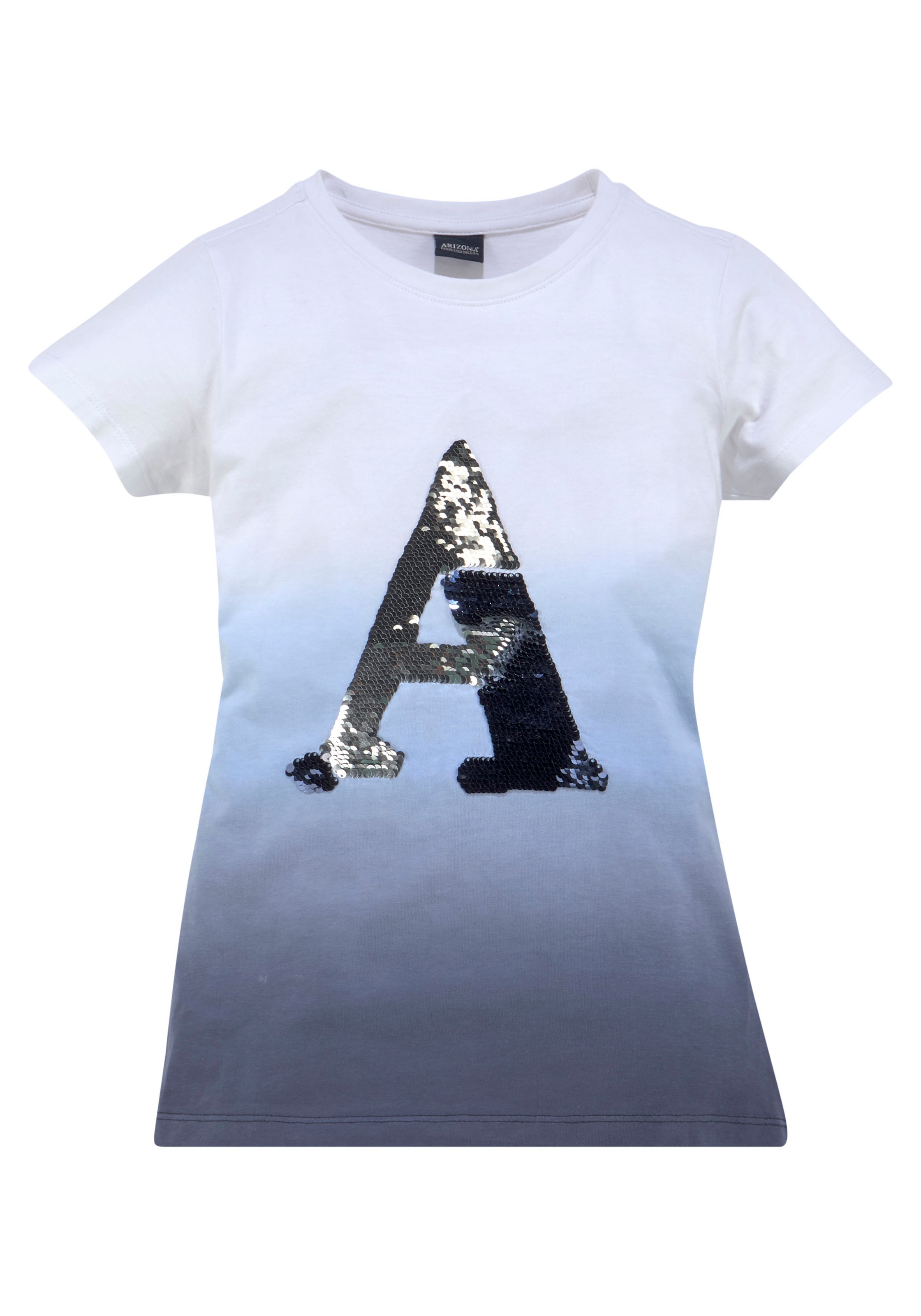 Arizona T-Shirt, mit Wendepaillenten Applikation bei ♕