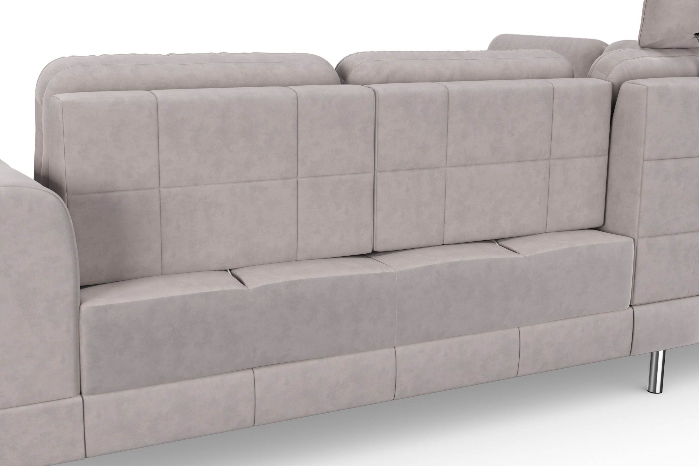 sit&more Ecksofa »Bendigo L-Form« inklusive Sitztiefenverstellung, Bodenfreiheit 12 cm, in 2 Fußfarben