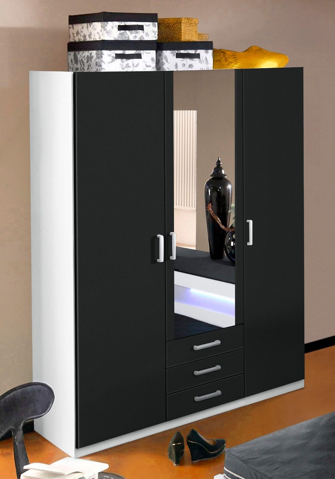 priess Kleiderschrank »Amsterdam«, mit oder ohne LED-Beleuchtung