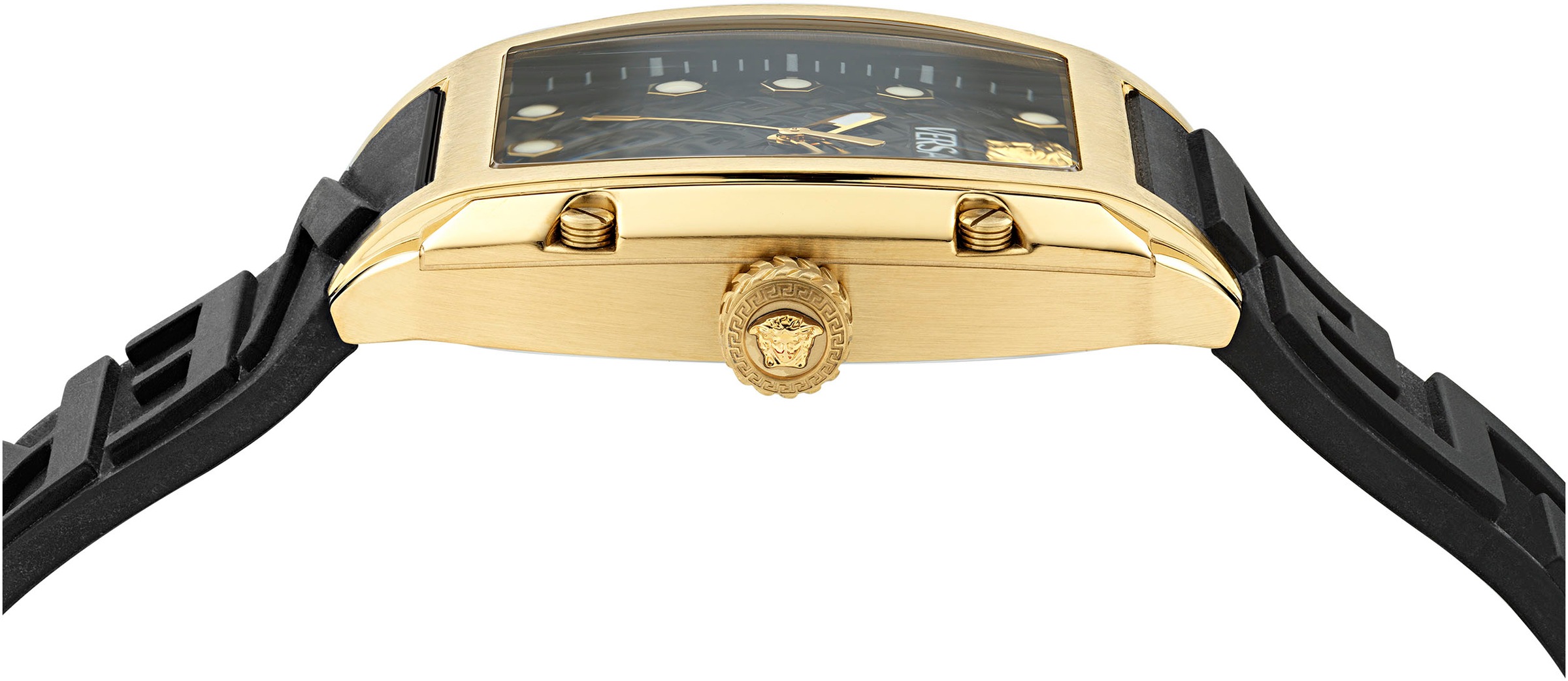 Versace Quarzuhr »DOMINUS LADY«, Armbanduhr, Damenuhr, Saphirglas, Swiss Made, Leuchtindizes, analog