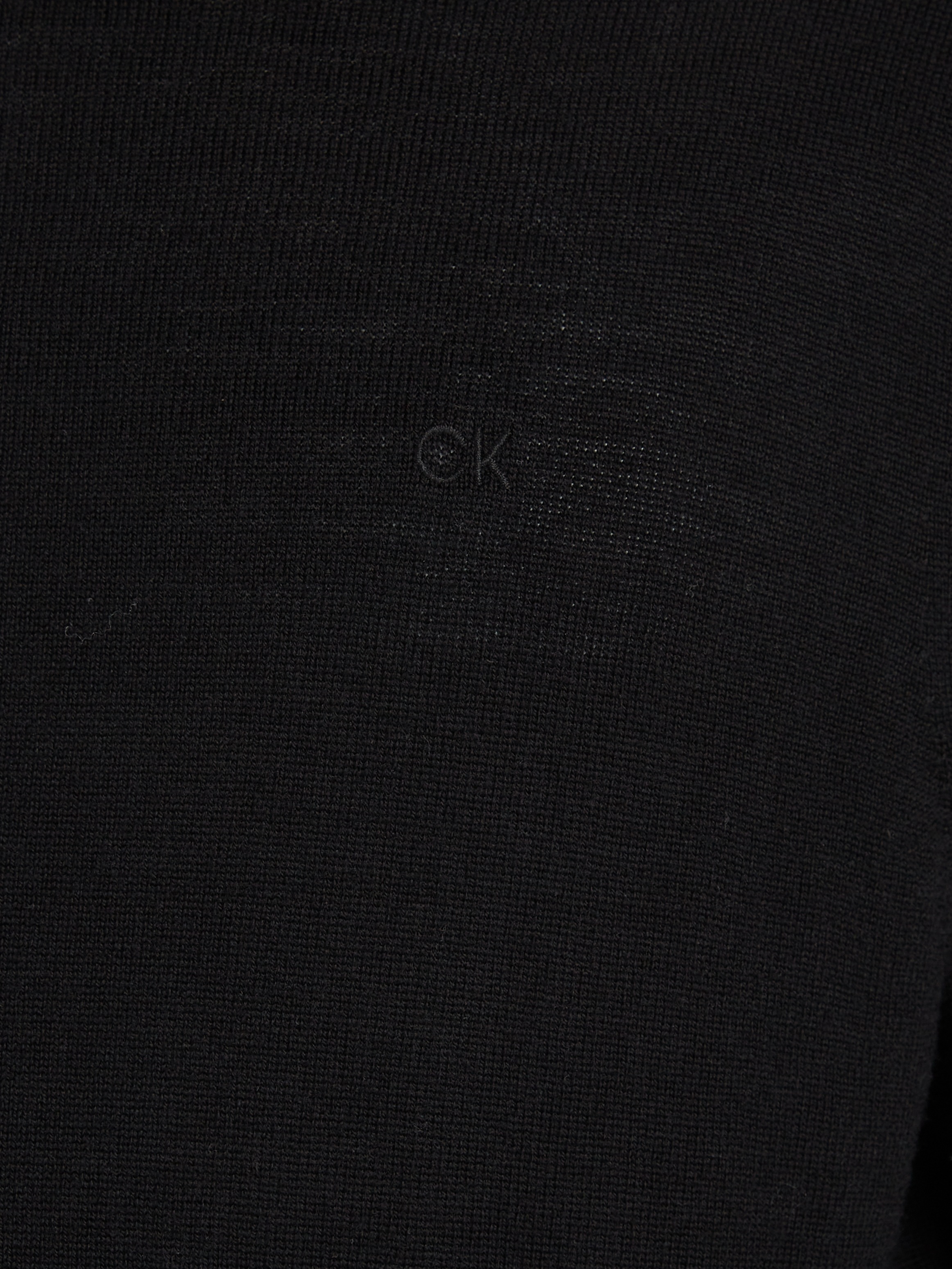 Calvin Klein Rollkragenpullover »SUPERIOR WOOL TURTLE NECK«, mit Logostickerei