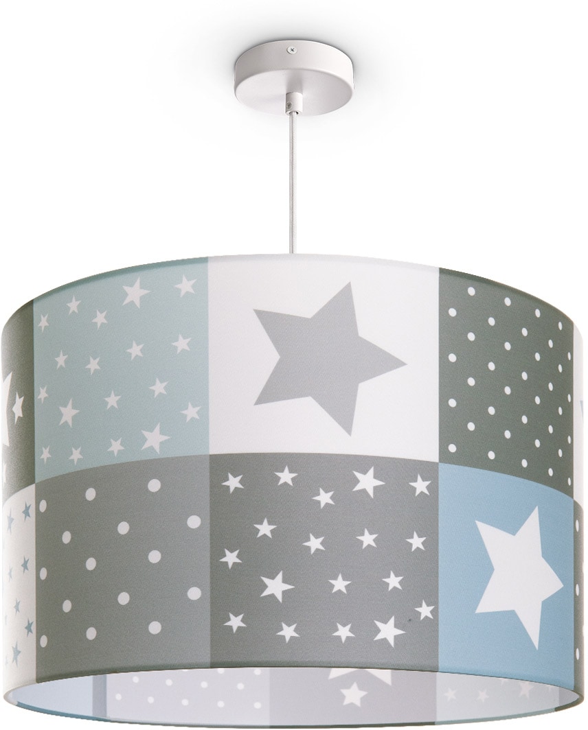 Kinderzimmer kaufen Pendelleuchte Garantie Paco online Sternen Lampe »Cosmo Motiv Deckenlampe Kinderlampe Home 1 XXL flammig-flammig, LED 345«, 3 mit | E27 Jahren