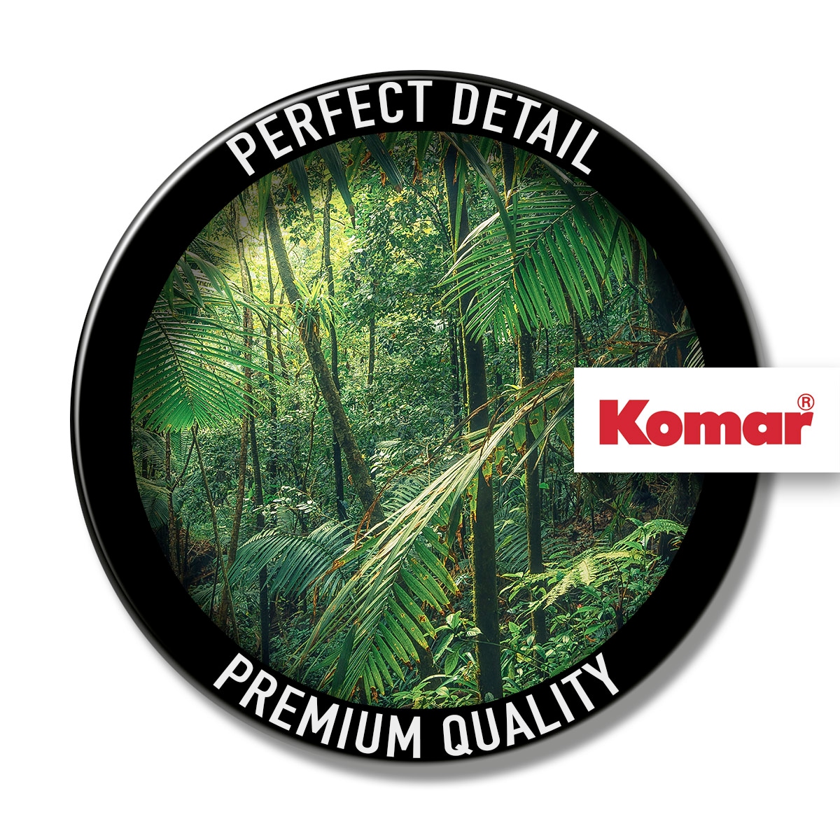 Komar Leinwandbild »Jungleflair - Größe 90 x 60 cm«, Baum-Blätter-Natur-Berge-Blumen-Foto-Jahreszeiten-Landschaft-Meer-Strand-Palmen, (Packung, 1 St.), Keilrahmenbild mi Echtholzrahmen