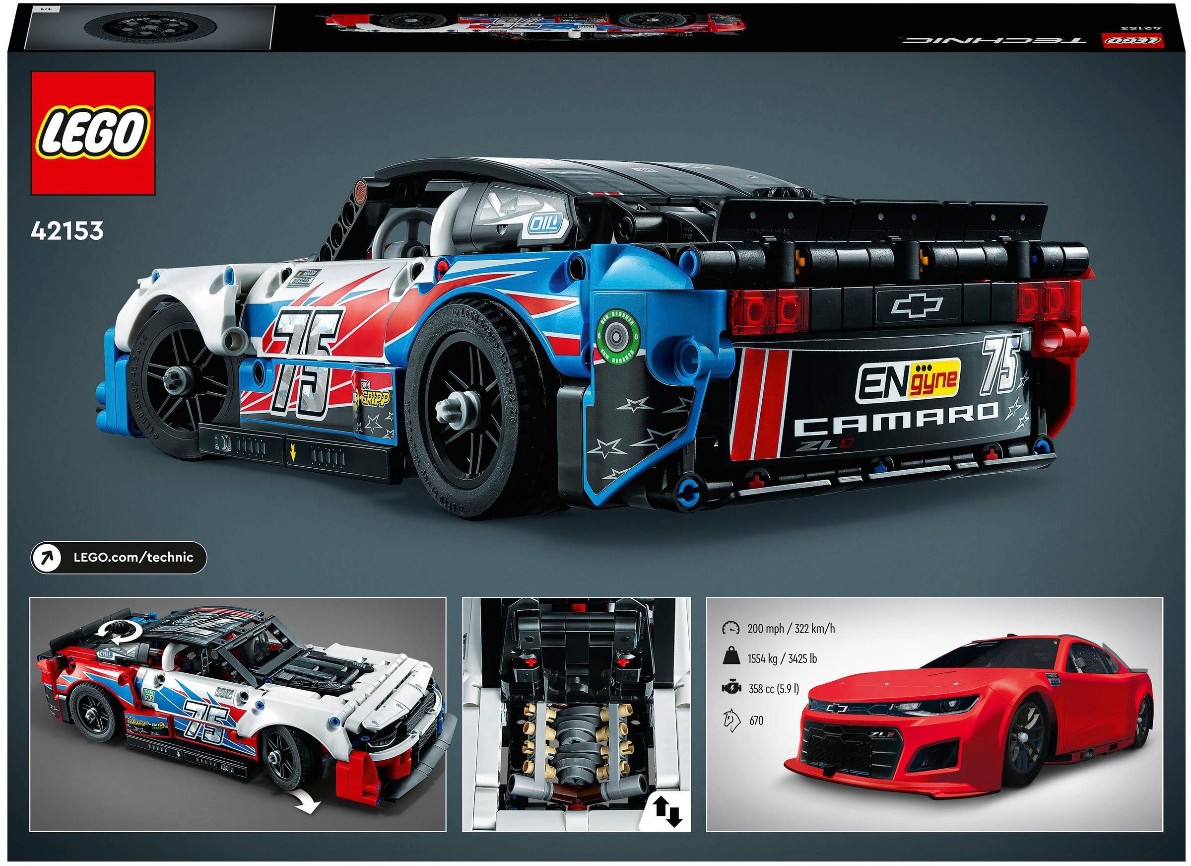 LEGO® Konstruktionsspielsteine »NASCAR Next Gen Chevrolet Camaro ZL1 (42153), LEGO® Technic«, (672 St.)