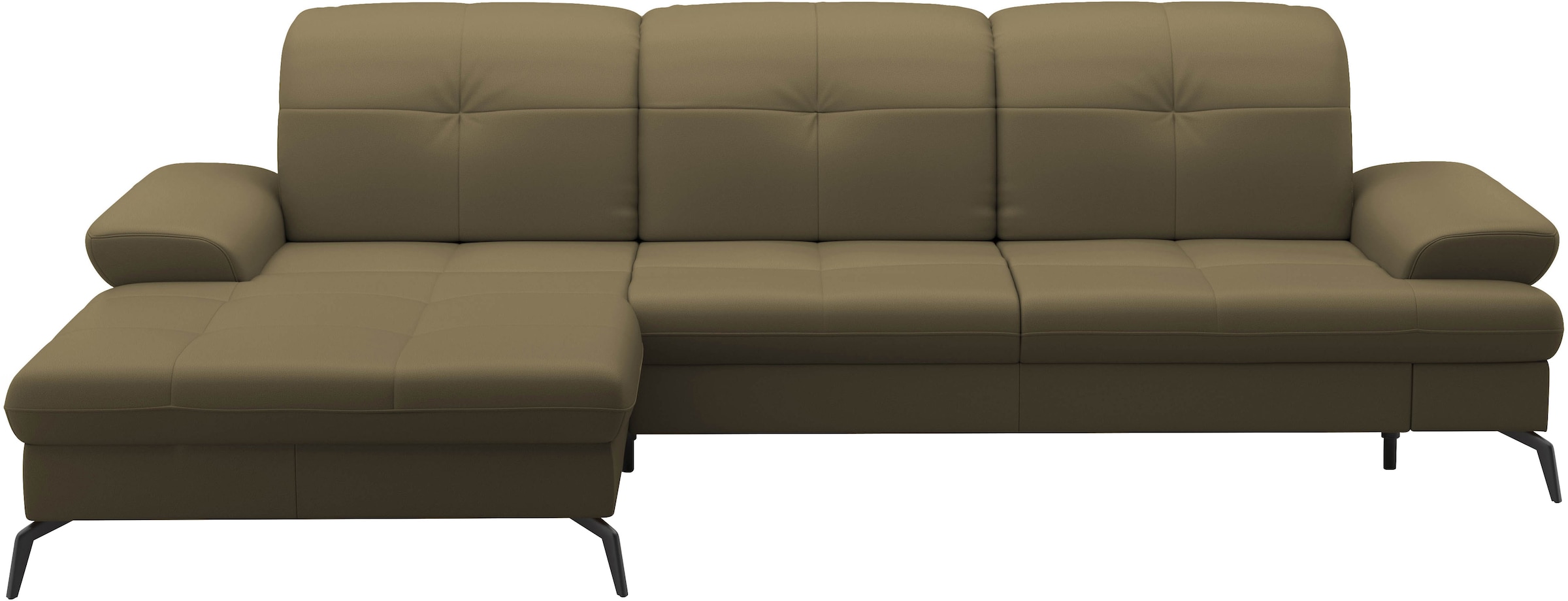 sit&more Ecksofa »Amica, L-Form, inkl. Sitztiefenverstellung & Armteilverstellung«, wahlweise mit Bettfunktion, Bettkasten und Kopfteilverstellung