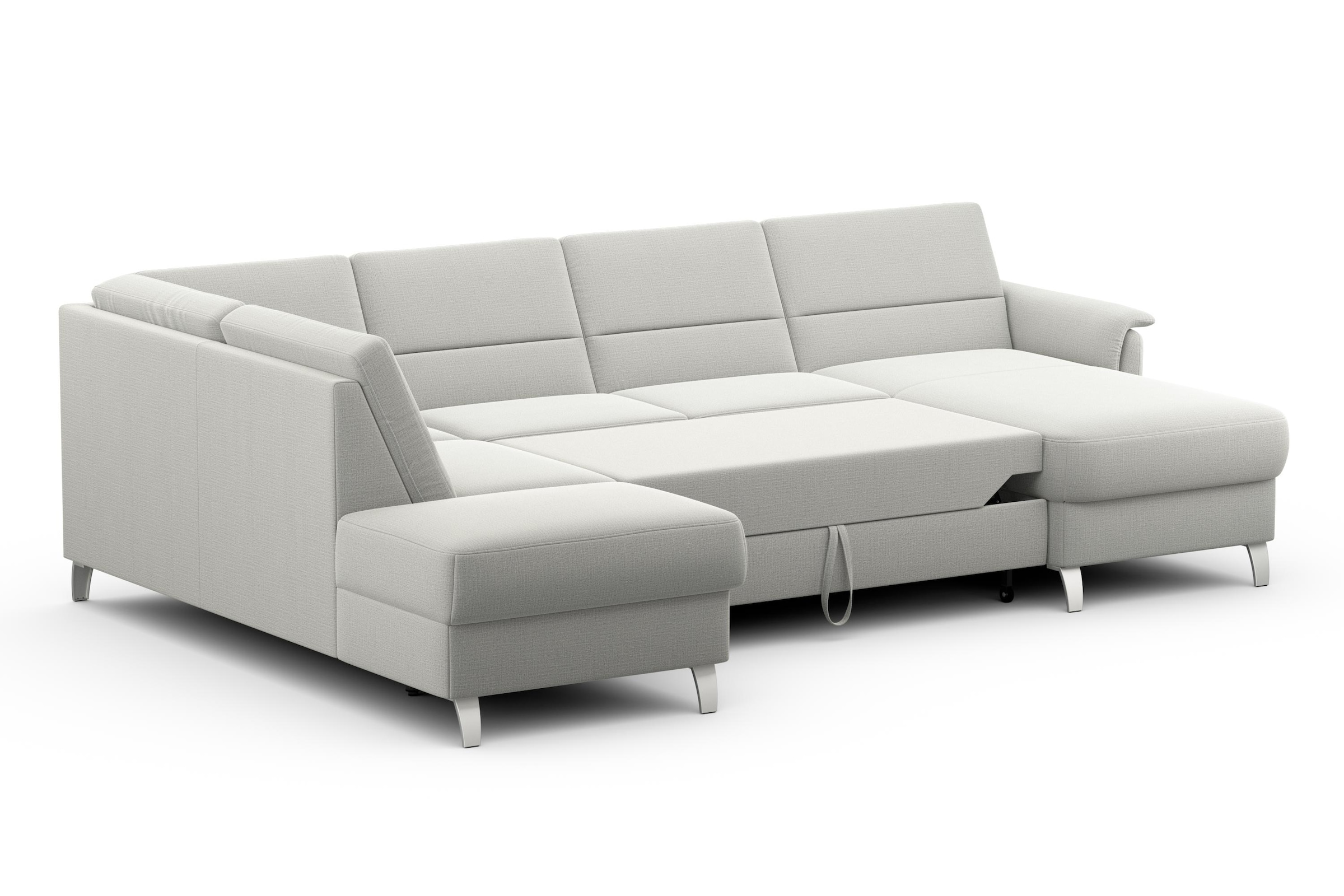 sit&more Wohnlandschaft »Palmera U-Form«, Federkern, wahlweise mit Bettfunktion und mit/ohne Stauraum