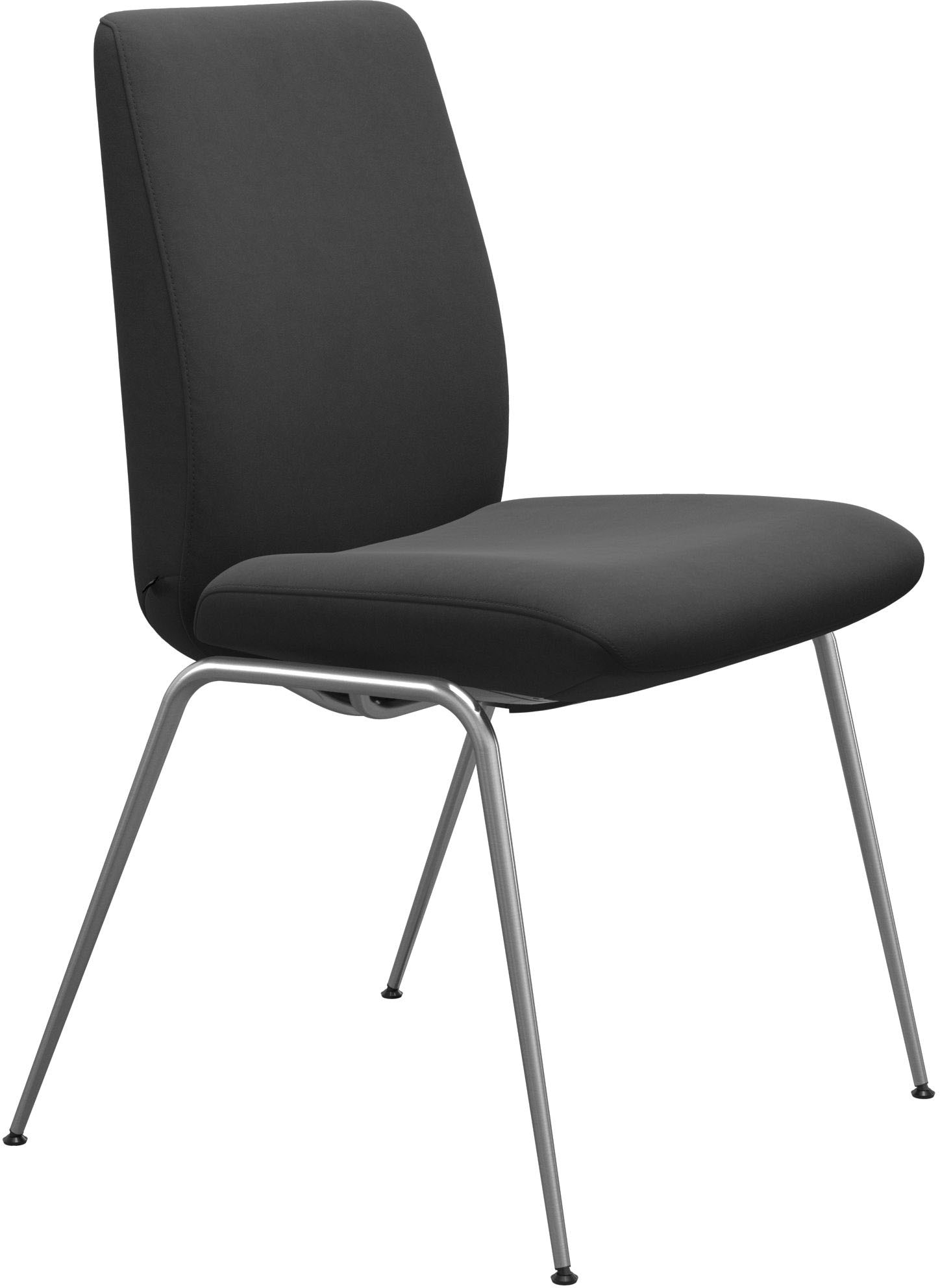 Stressless® Polsterstuhl »Laurel«, Microfaser DINAMICA, Low Back, Größe L, mit Beinen aus Stahl in Schwarz matt