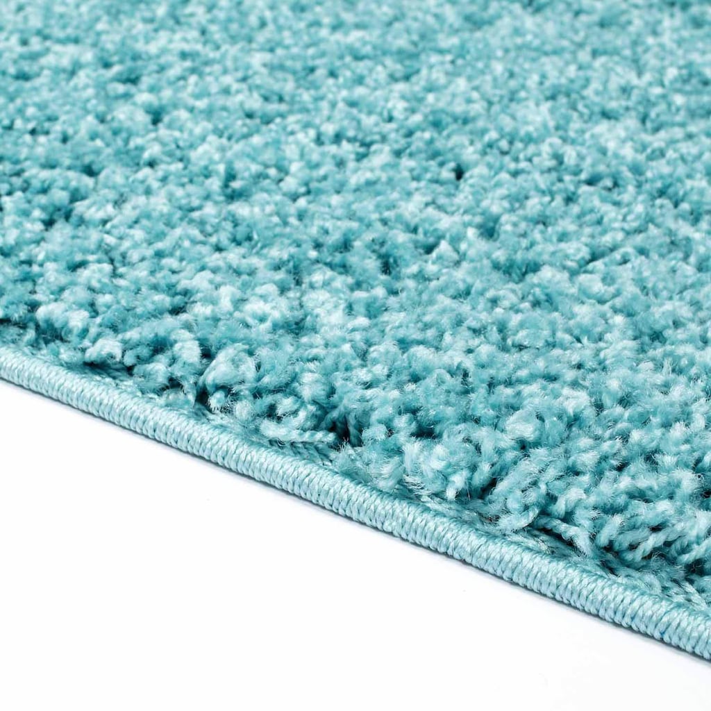 Carpet City Hochflor-Teppich »Shaggi uni 500«, rechteckig