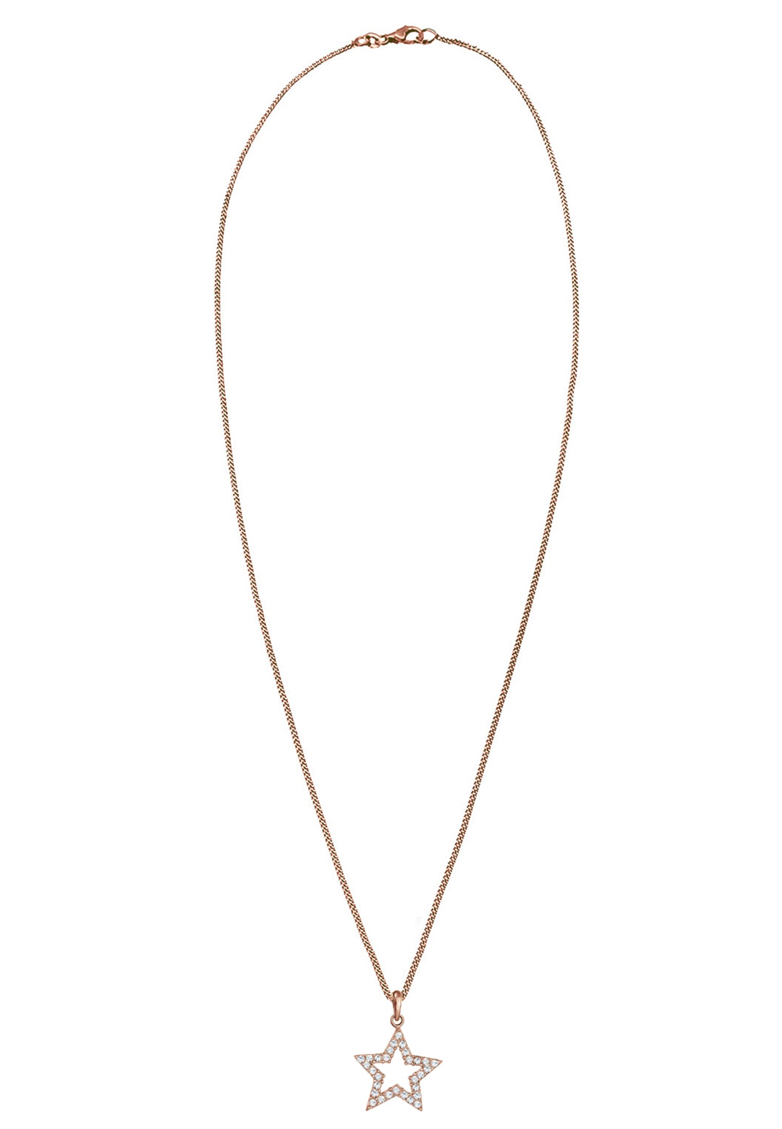 Elli Silberkette »Halskette Stern Astro Kristalle 925 Silber«