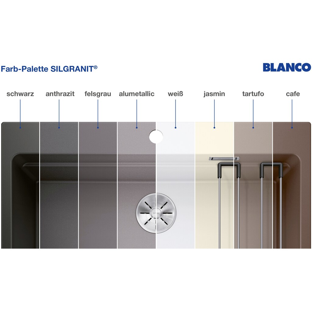 Blanco Edelstahlspüle »ZIA 45 S«