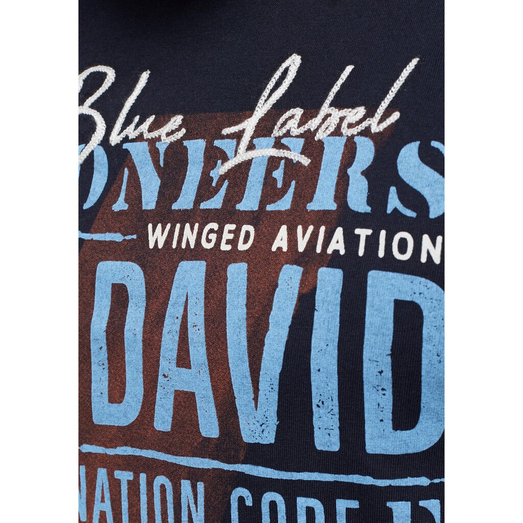 CAMP DAVID T-Shirt, mit Frontprint