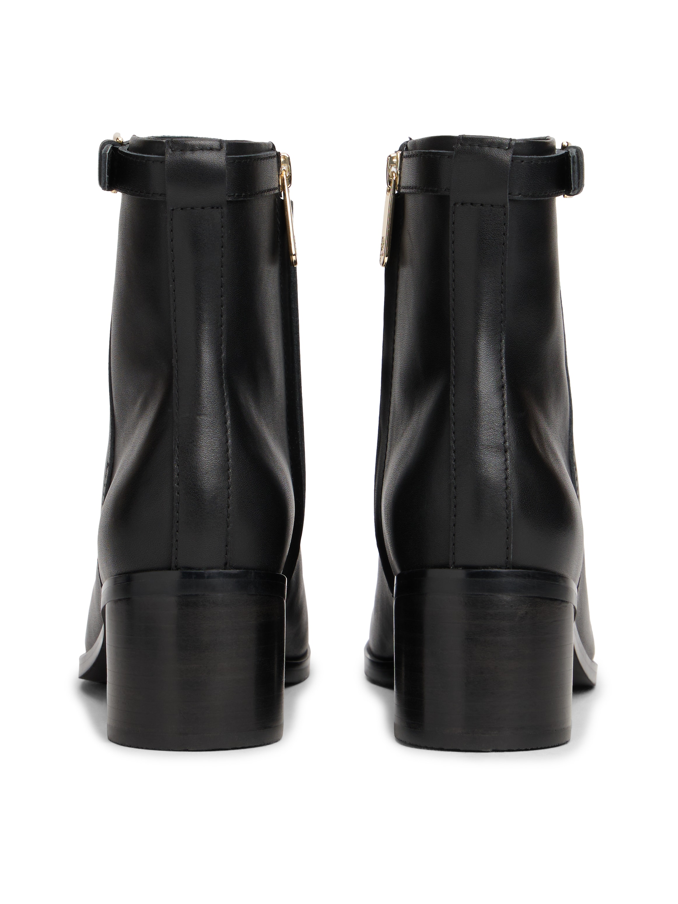 Tommy Hilfiger Stiefelette »TH BUCKLE RIDING MID HEEL BOOTIE«  , Blockabsatz, Businesschuh in schmaler Form