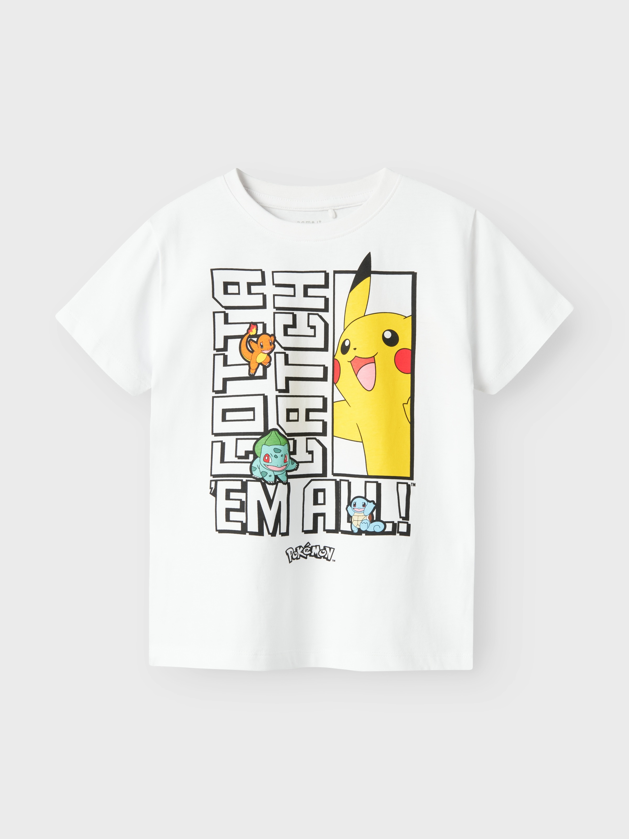 Name It T-Shirt »NKMFLAME POKEMON SS TOP NOOS SKY« mit großem Pokémon Frontmotiv