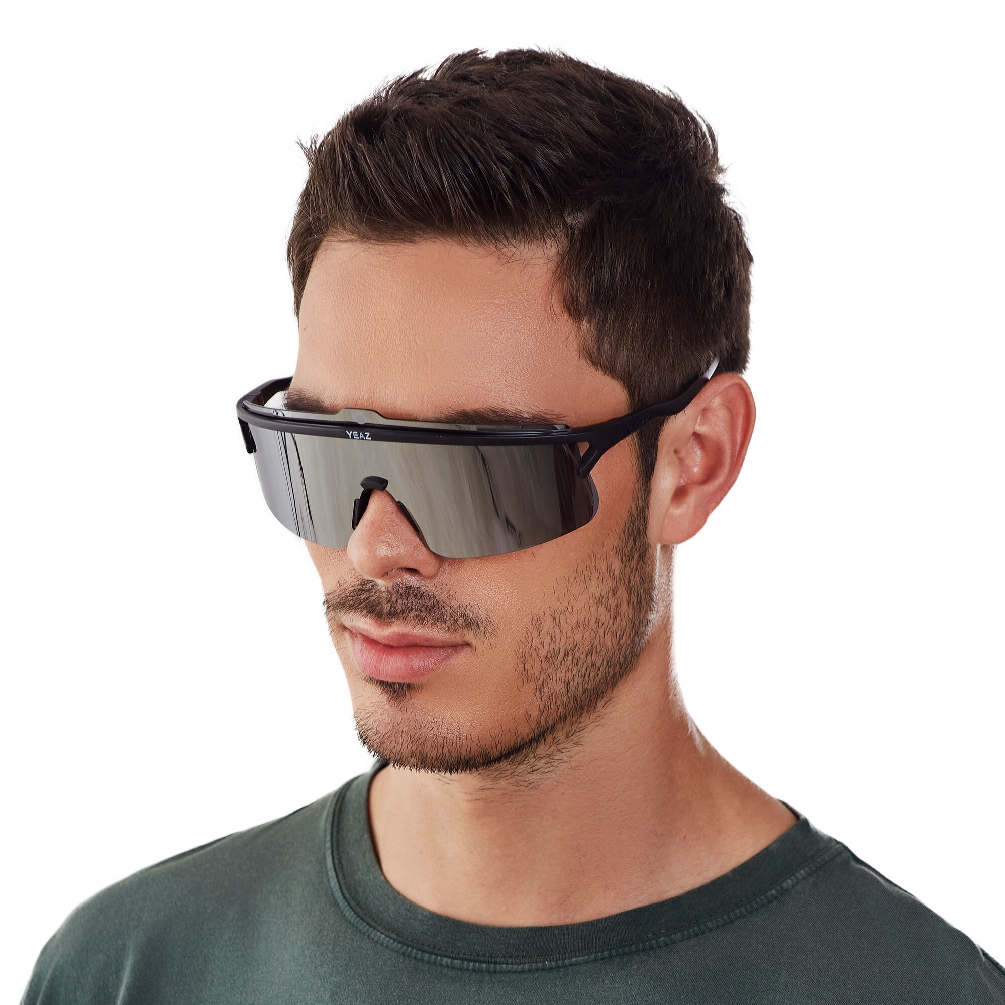 YEAZ Sportbrille »Sport-Sonnenbrille Black/Silver SUNSHADE«