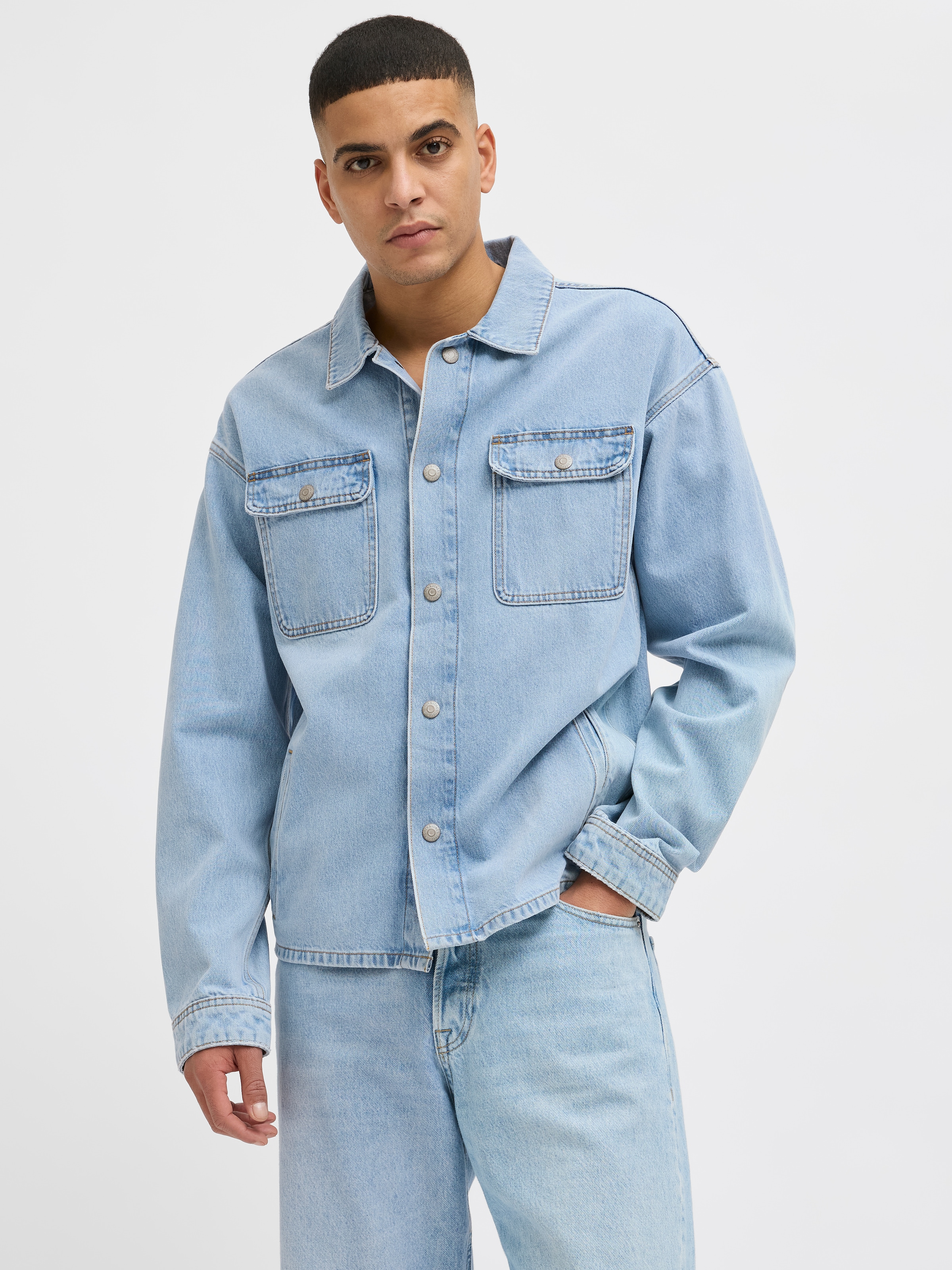 Jack & Jones Jeanshemd »JJICHASE JJOVERSHIRT MF 903 SN«